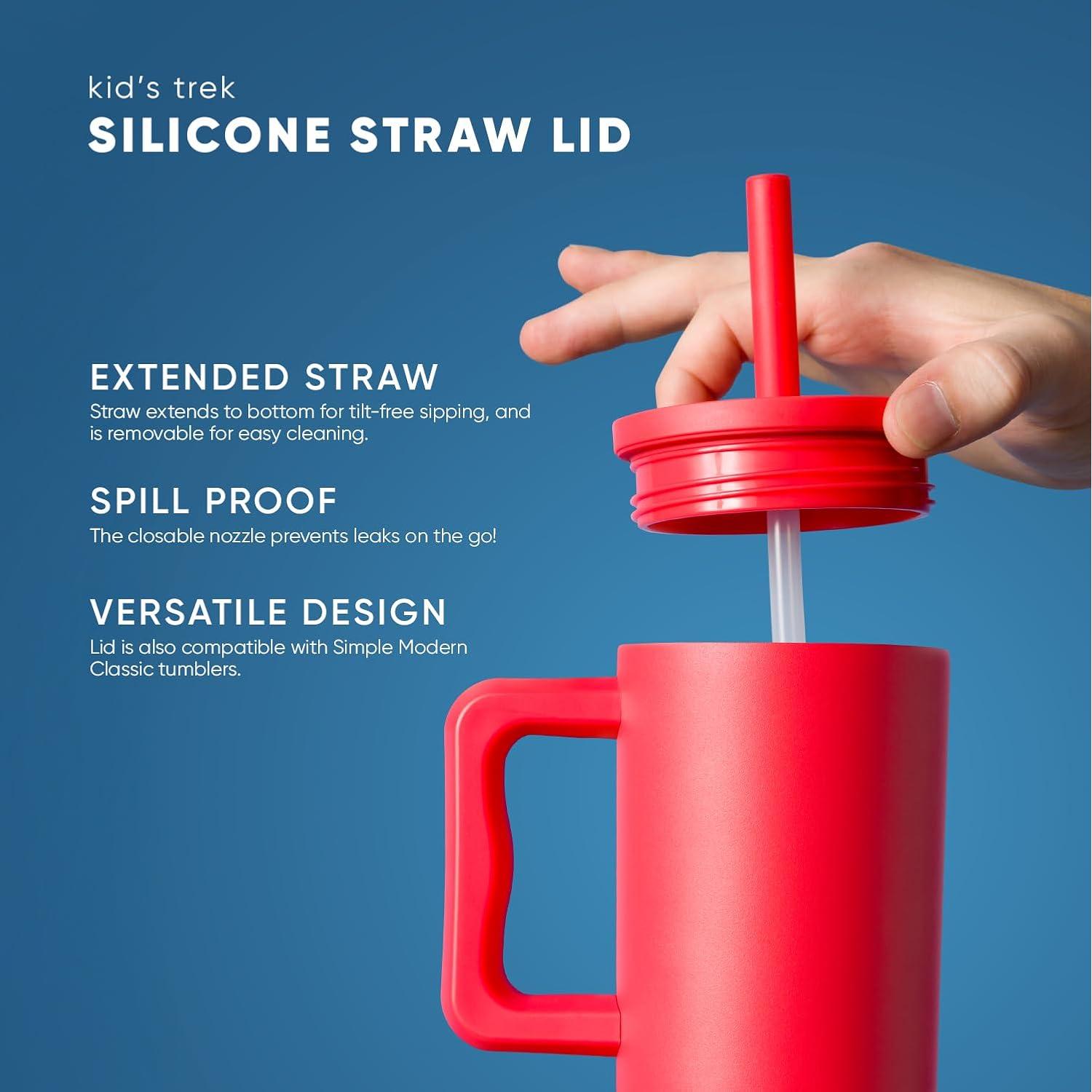 Vaso Tumbler Simple Modern 24 oz Niños Acero Inoxidable Negro