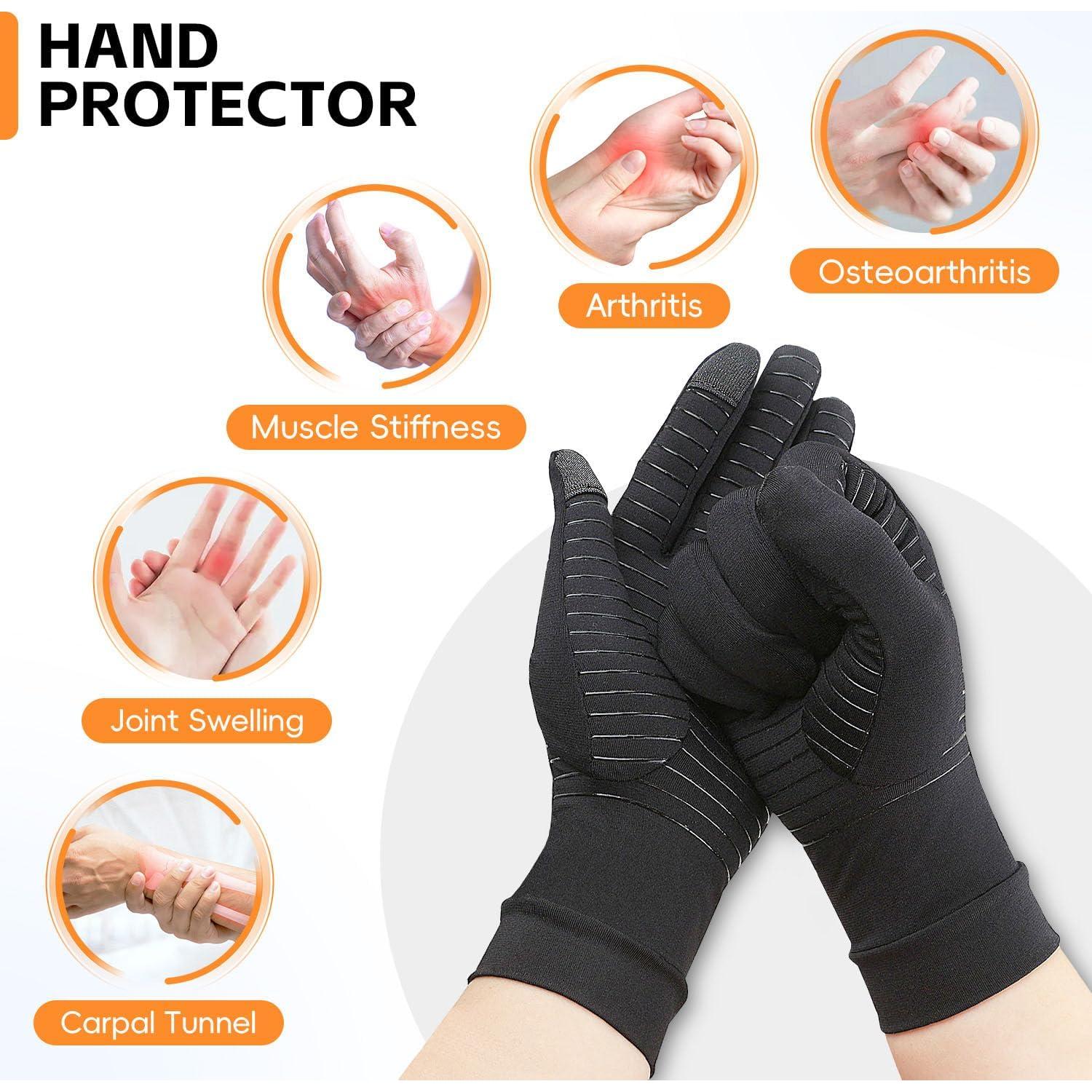 Guantes de Artritis Big Mango con Dedos Táctiles - Alivio Dolor