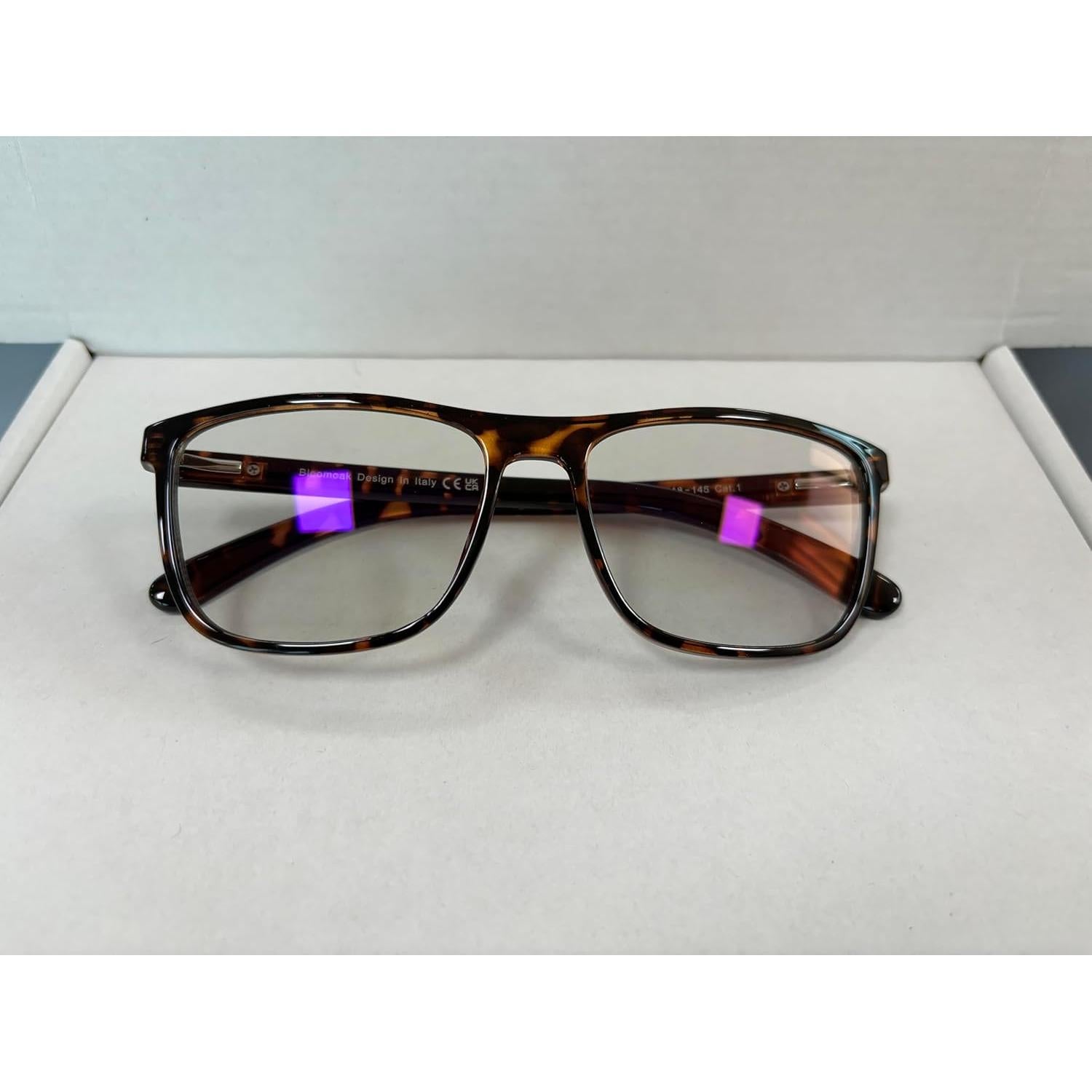 Gafas Bloomoak Antirreflejo Bloqueo Luz Azul - Carey Marrón