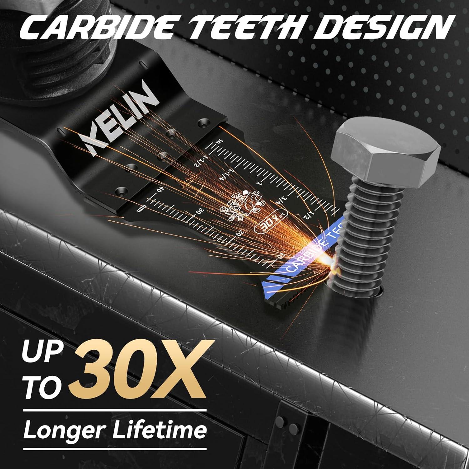 Set de Hojas de Multitool KELIN 6 PCS Carburo y Titanio