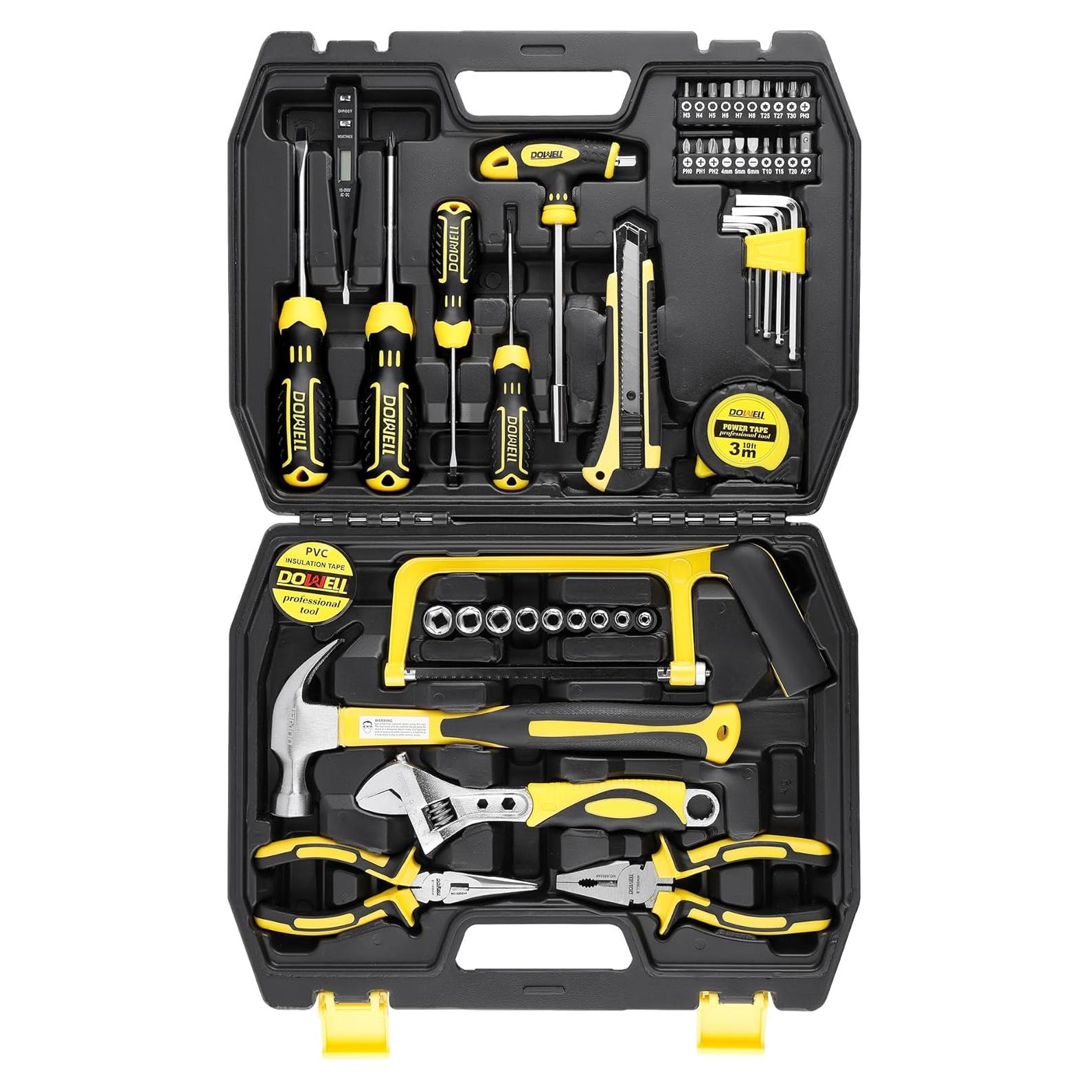 Juego de Herramientas DOWELL 49 Piezas con Caja de Almacenamiento
