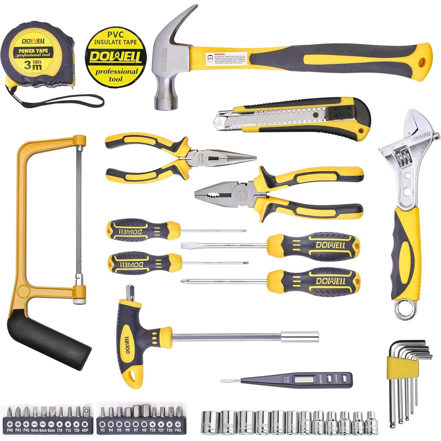 Juego de Herramientas DOWELL 49 Piezas con Caja de Almacenamiento
