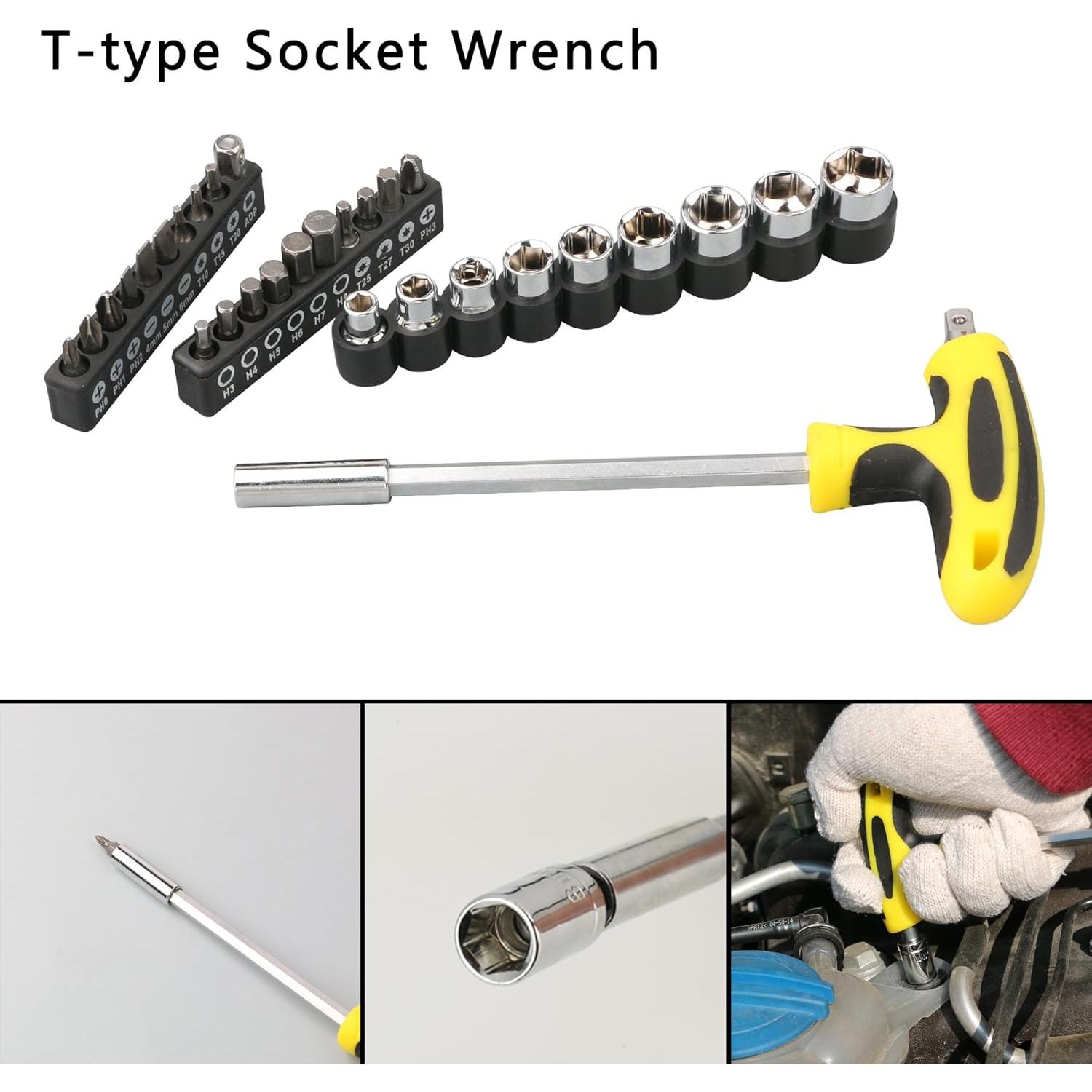 Juego de Herramientas DOWELL 49 Piezas con Caja de Almacenamiento