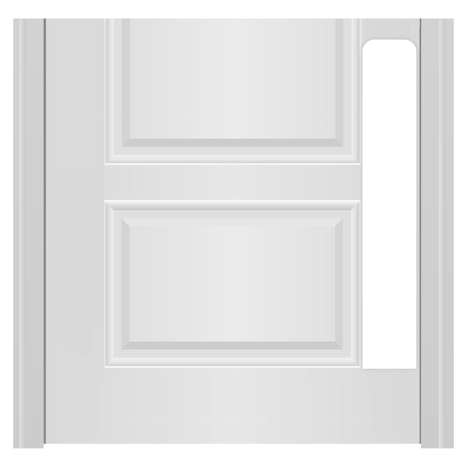 Placa de Protección para Puertas Deck the Door 10x56cm Aluminio Blanco