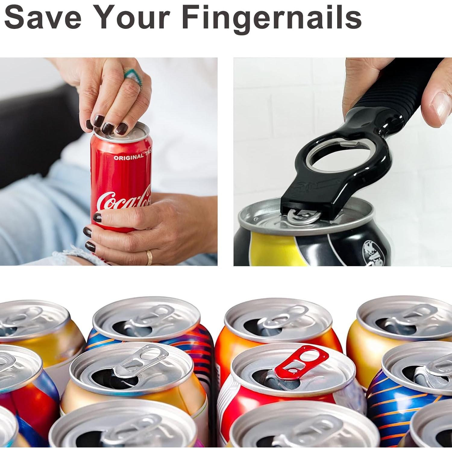 Abridor de Latas y Botellas DUNLAGUE 2 en 1 con Mango de Silicona