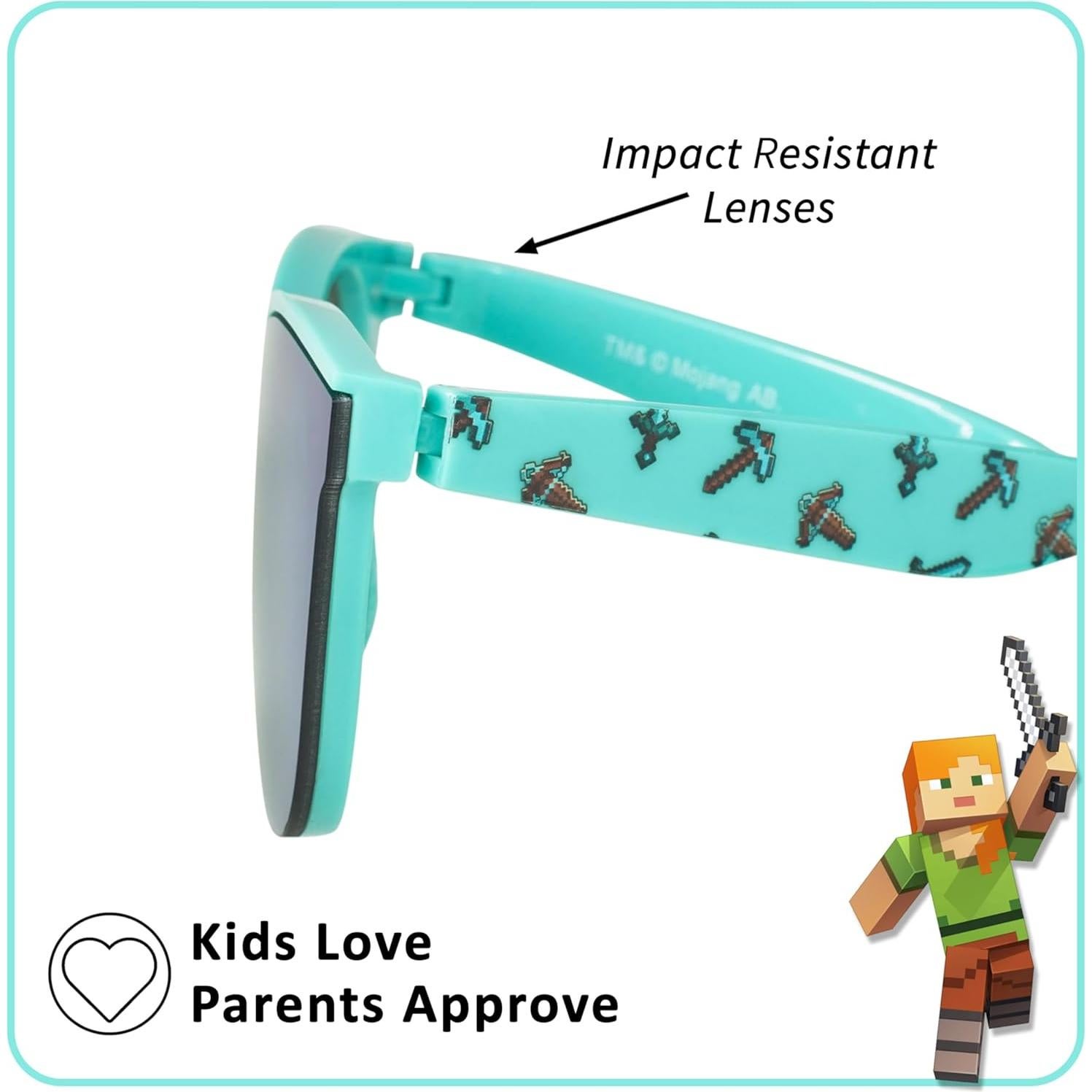 Gafas de sol Arkaid Minecraft para niños UV400 Talla única