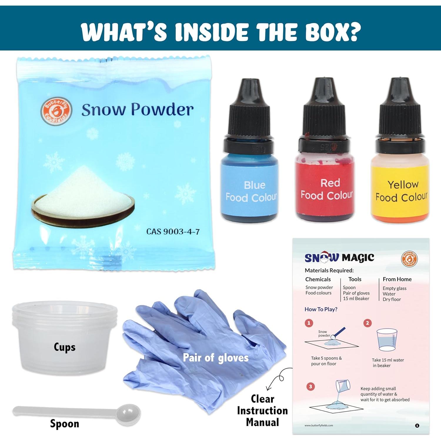 Kit de Ciencia Mágica de Nieve Butterfly Edufields - 6 Unidades