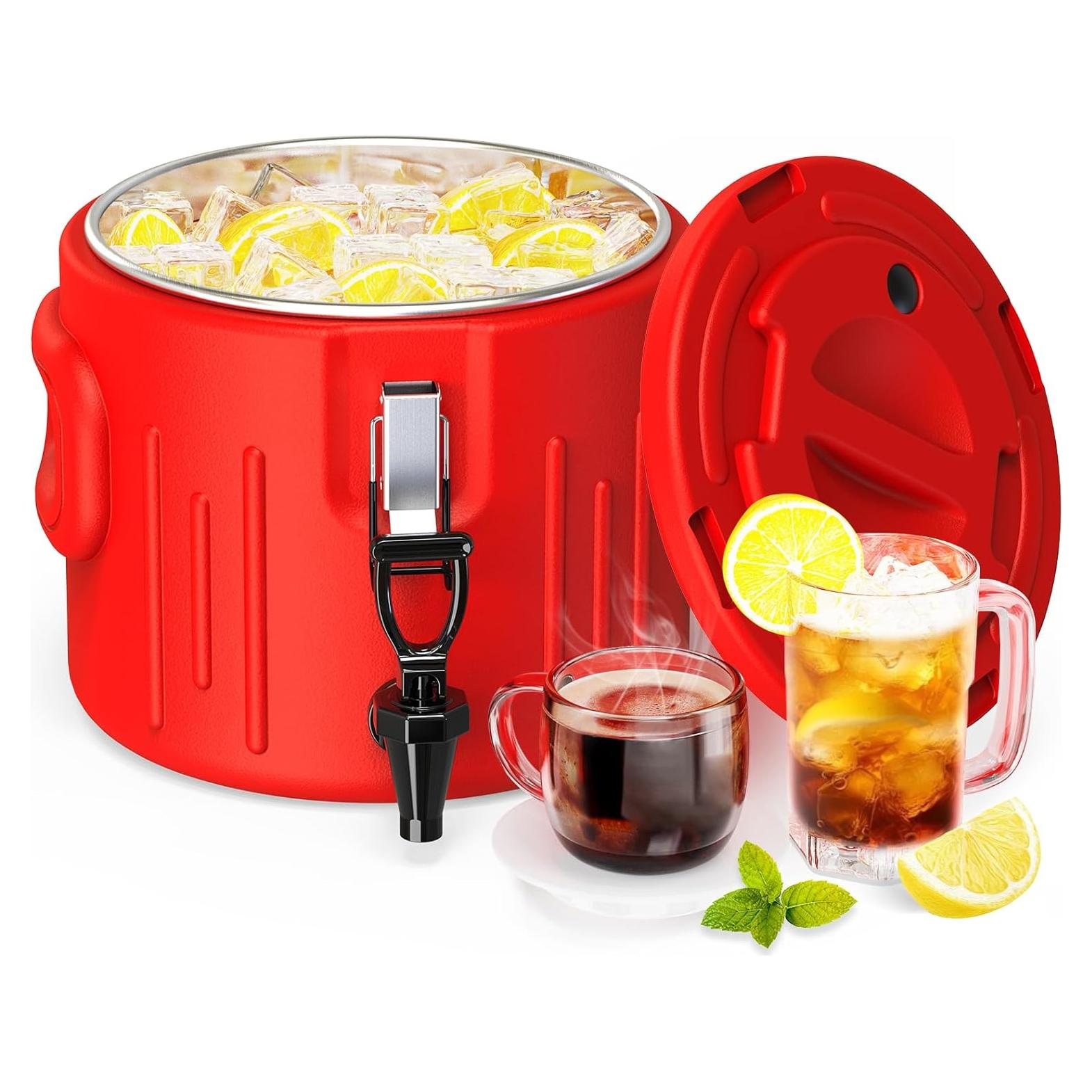 Dispensador de Bebidas Aislado 2 Galones XVEZUA Acero Inoxidable