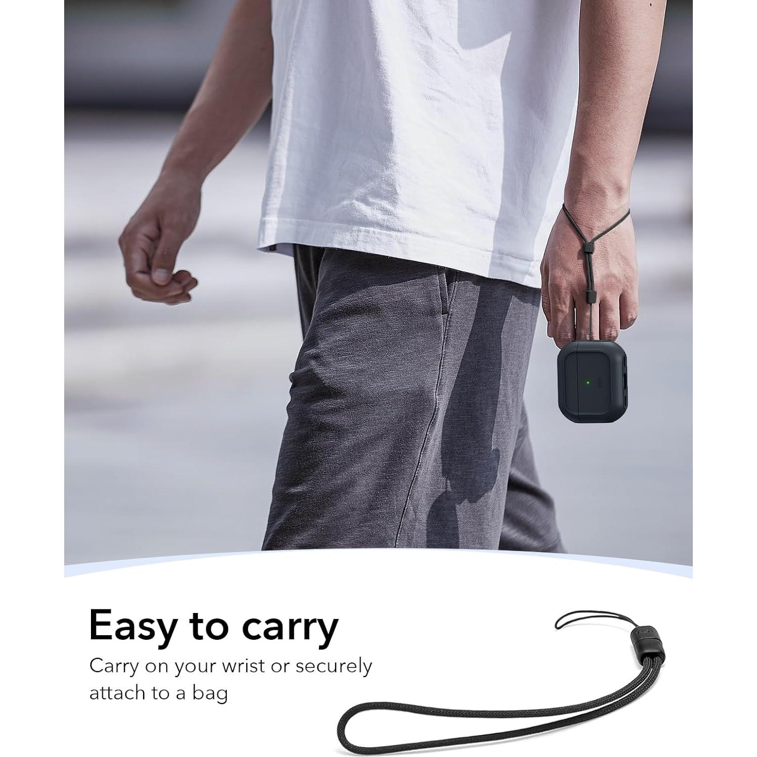 Funda de Protección ESR para AirPods Pro 2 y 1 - Negra