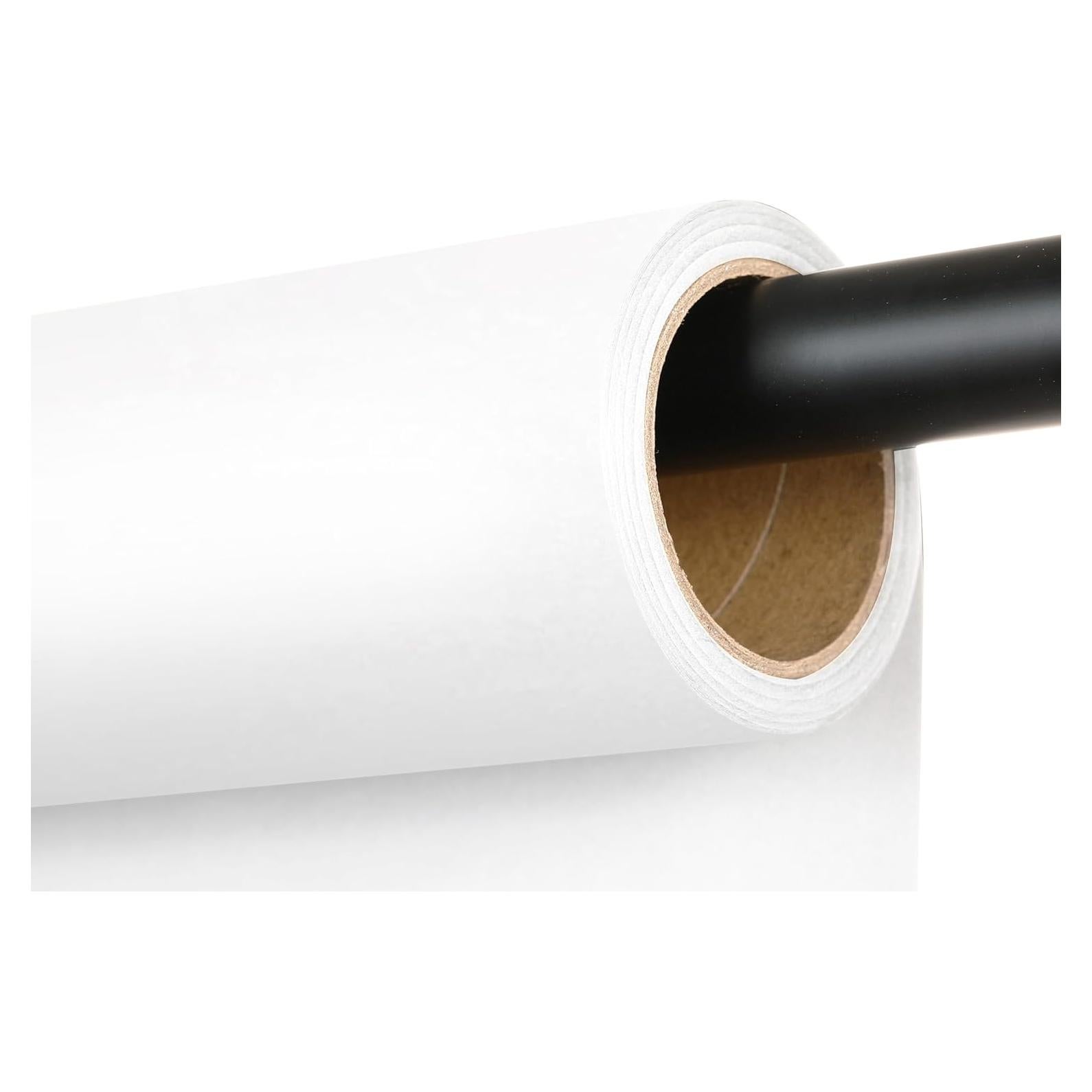 Rollo de Papel Fotográfico Sin Costuras Xianli 135cm x 4.88m Blanco Ártico