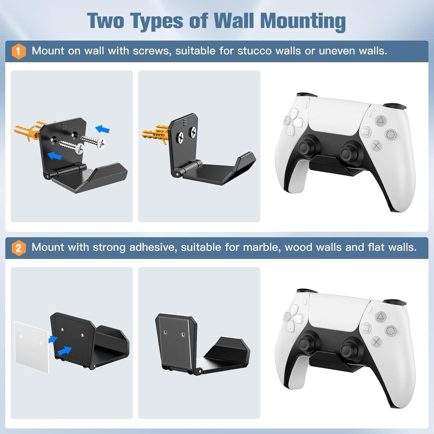 Soporte de Pared KUNSLUCK para Controladores y Auriculares