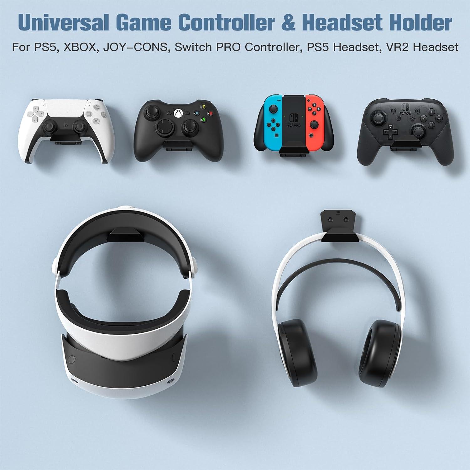 Soporte de Pared KUNSLUCK para Controladores y Auriculares