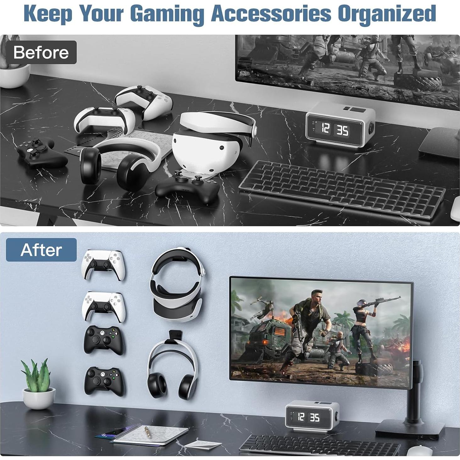 Soporte de Pared KUNSLUCK para Controladores y Auriculares