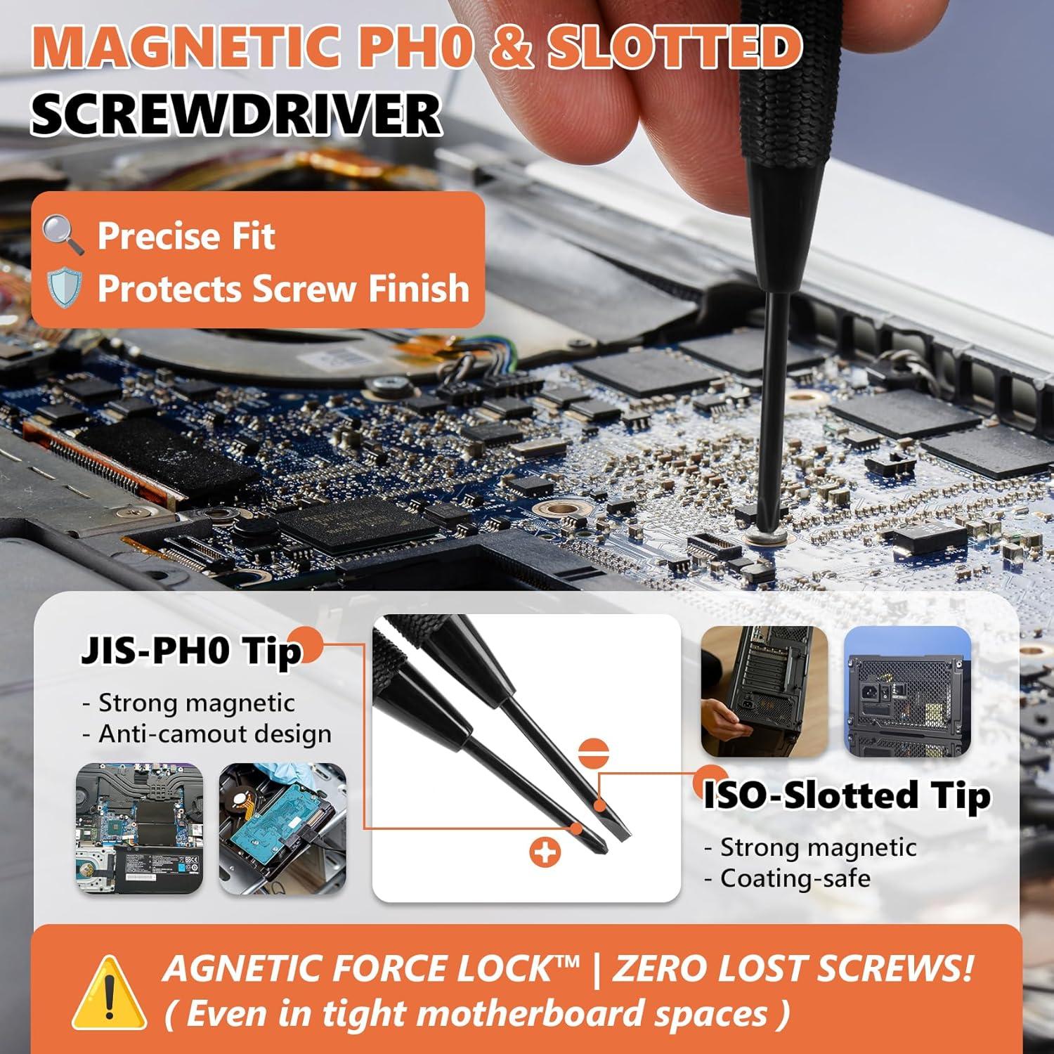 Kit de Tornillos para PC Kalote 167 Piezas M.2 SSD y ATX