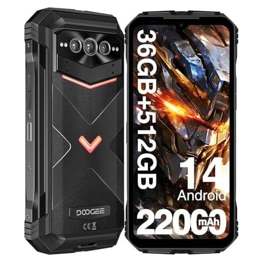 DOOGEE V Max Plus 5G Teléfono Resistente 22000mAh 36GB/512GB