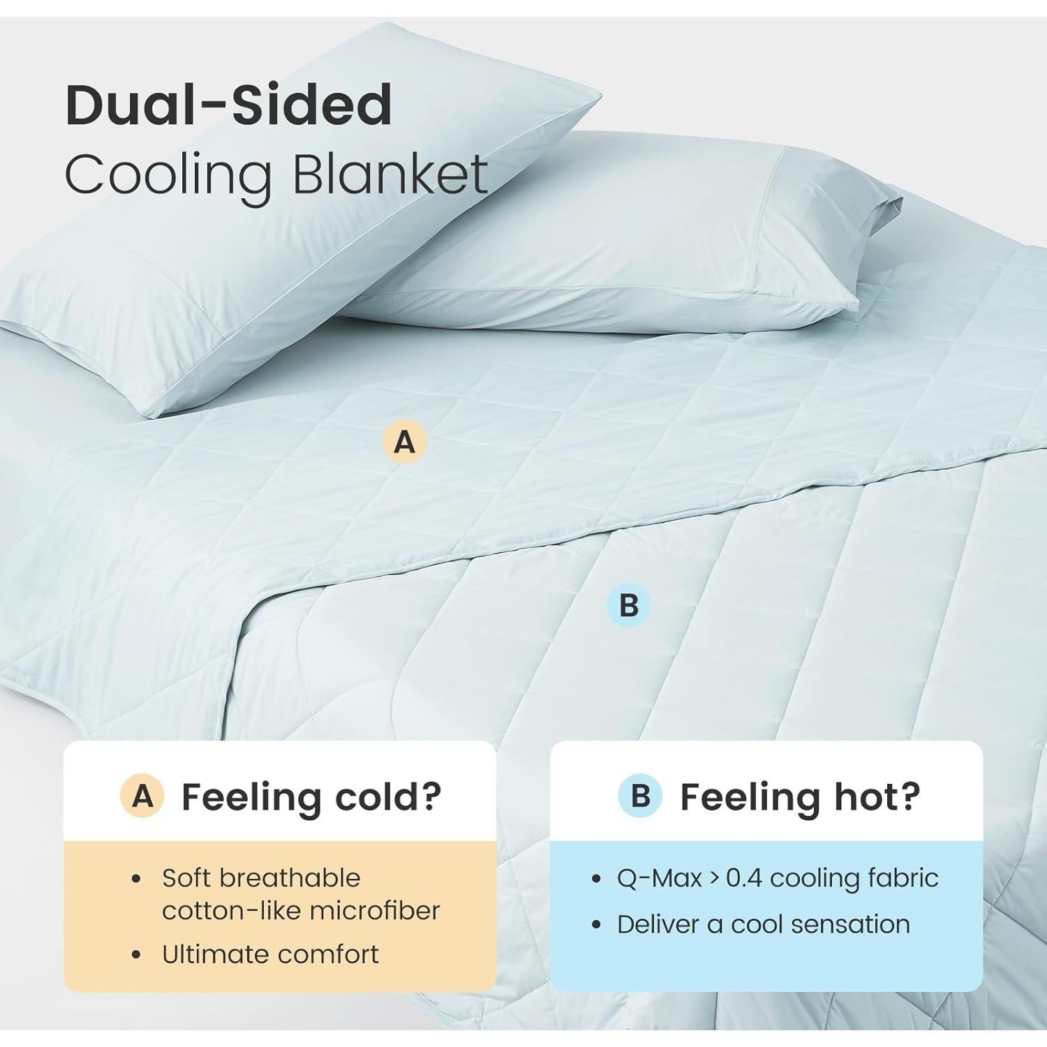 Manta Fresca Q-Max 0.4 127x178 cm para Dormir Cómoda