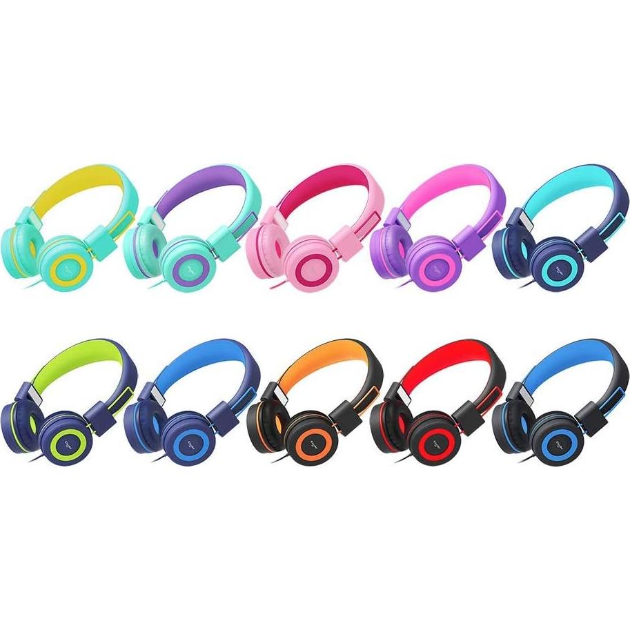 Auriculares Plegables Elecder i37 para Niños Verde 3.5mm