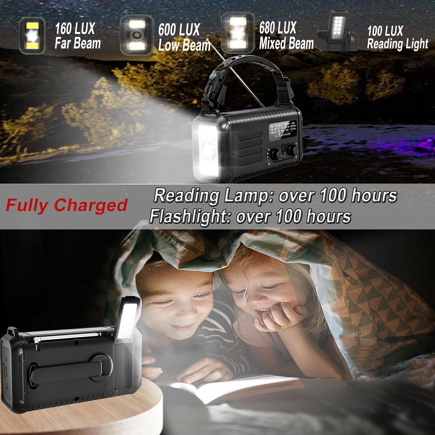 Radio de Manivela de Emergencia iRonthunder NOAA 20000mAh