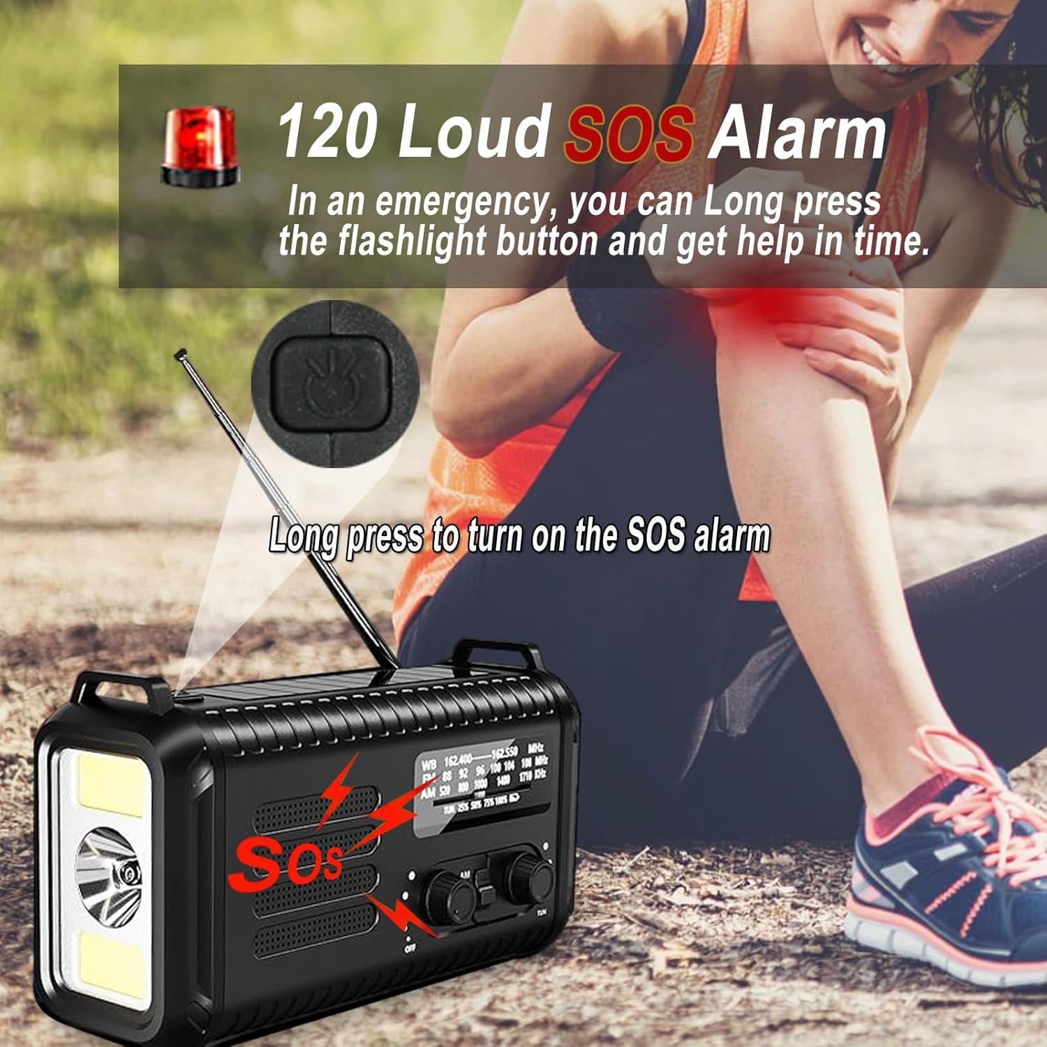 Radio de Manivela de Emergencia iRonthunder NOAA 20000mAh