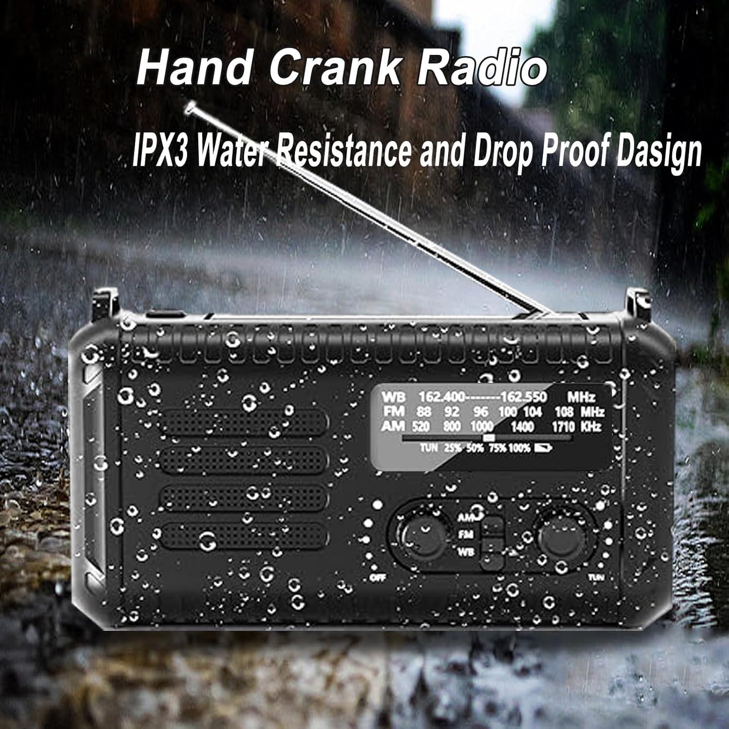 Radio de Manivela de Emergencia iRonthunder NOAA 20000mAh