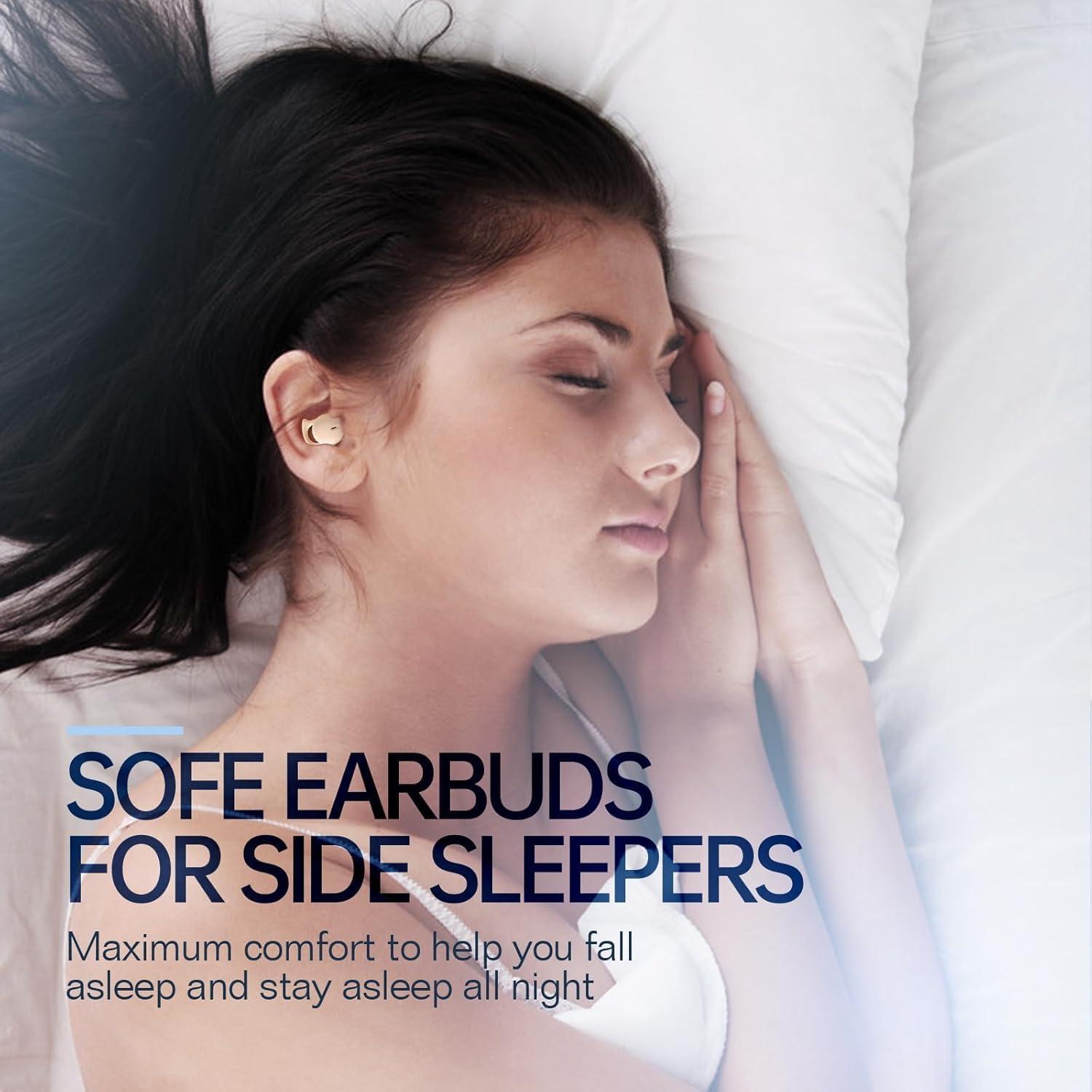 Auriculares Inalámbricos para Dormir Hulaed Q26S Beige