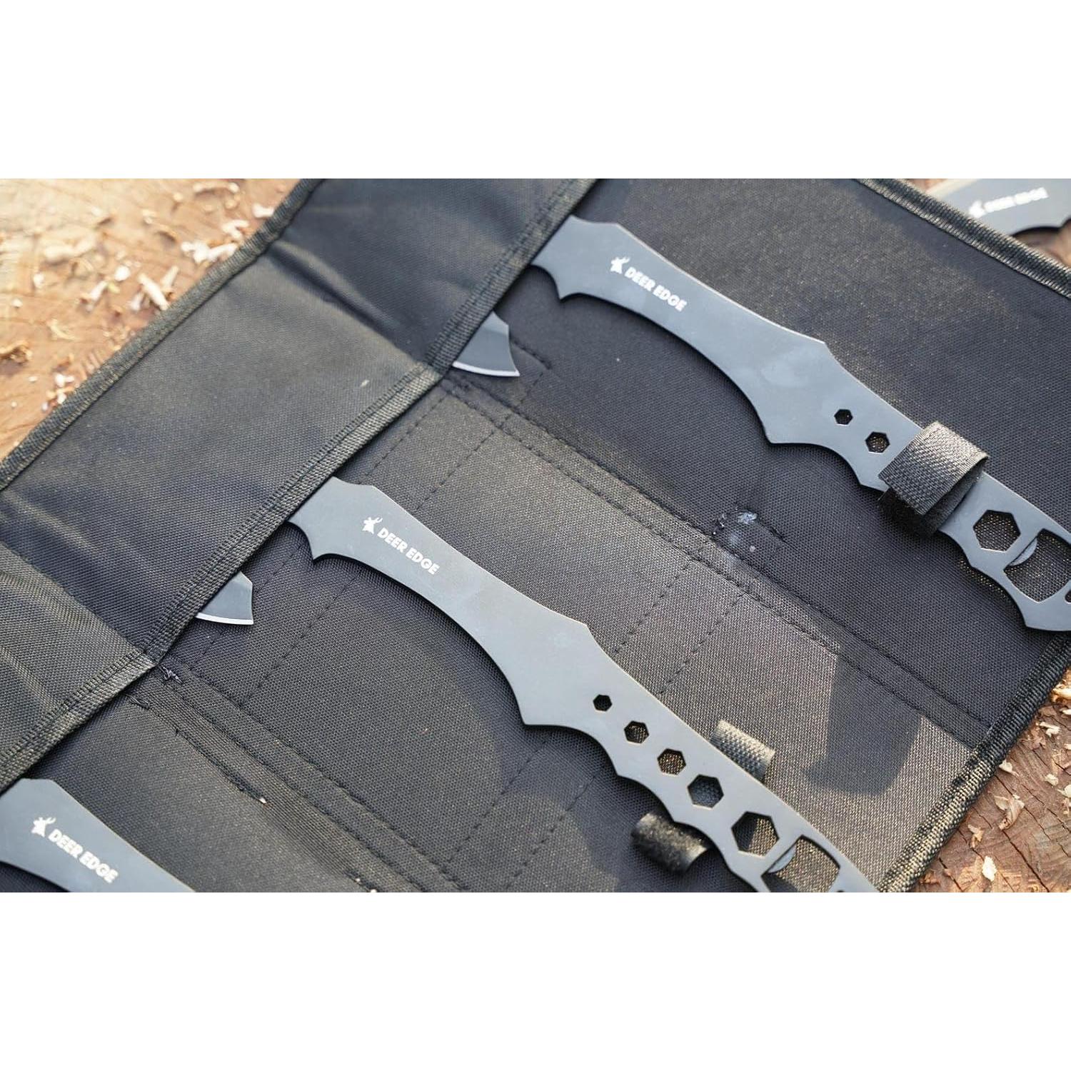 Hacha de Lanzamiento Deer Edge 29.21 cm - Paquete de 6 con Funda