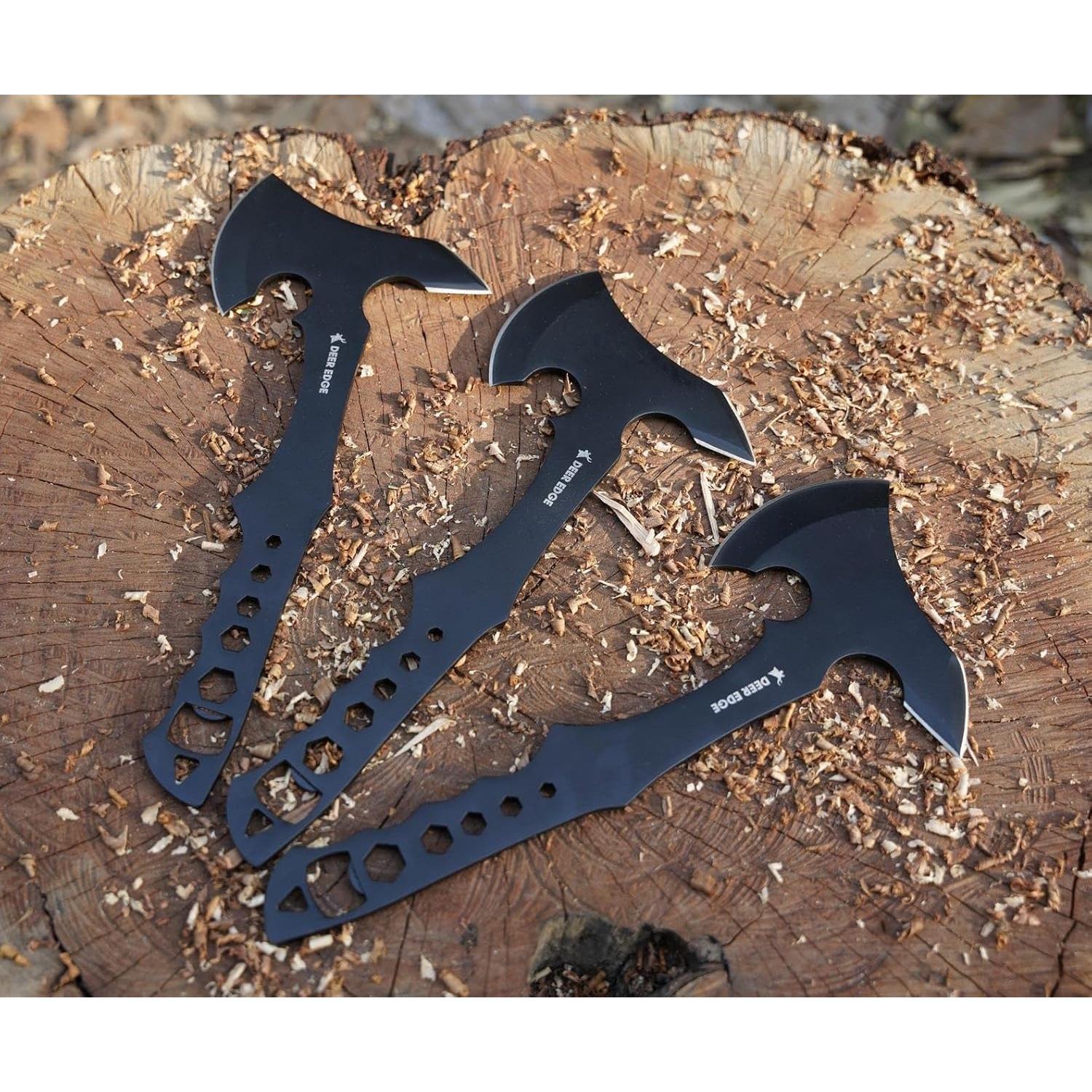 Hacha de Lanzamiento Deer Edge 29.21 cm - Paquete de 6 con Funda