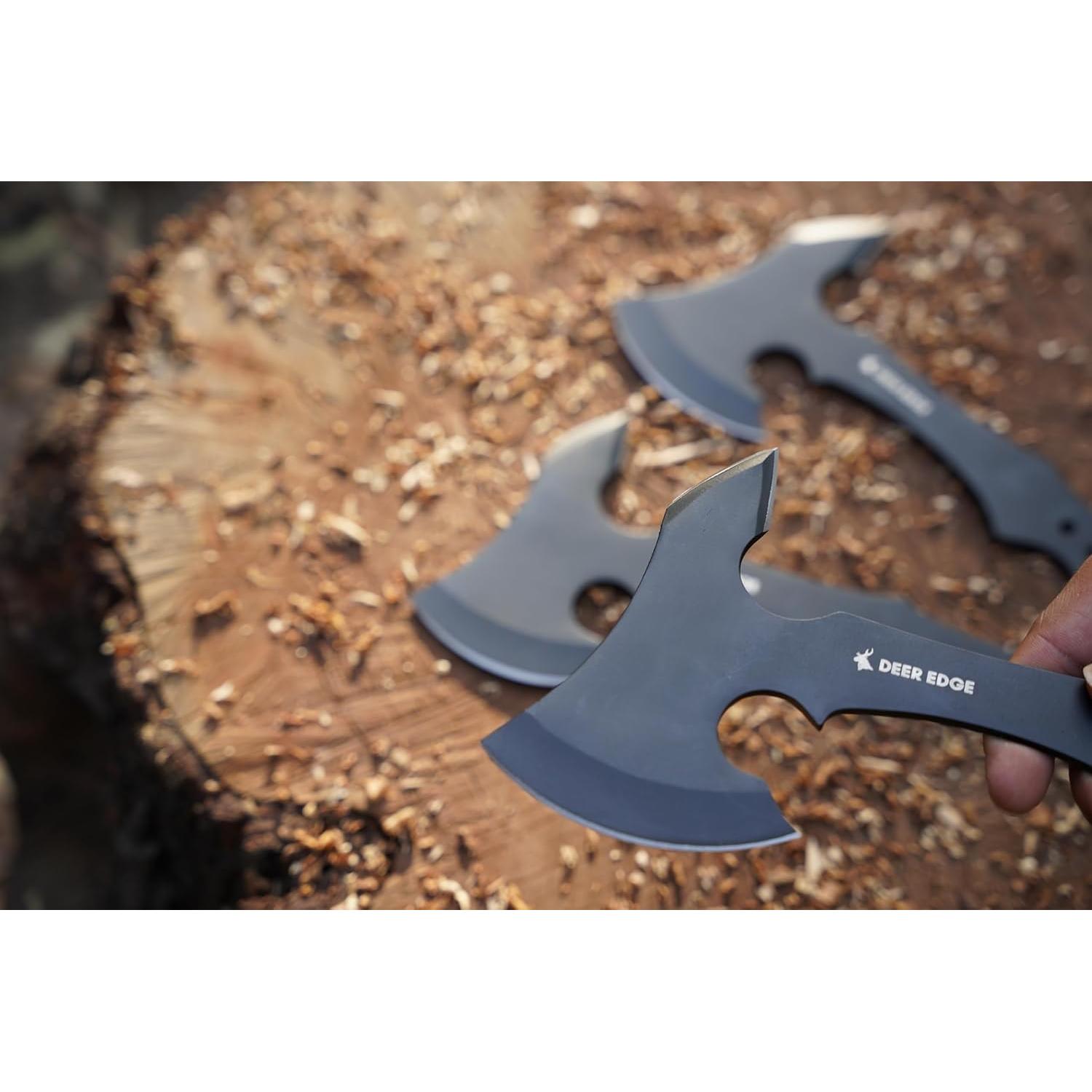 Hacha de Lanzamiento Deer Edge 29.21 cm - Paquete de 6 con Funda