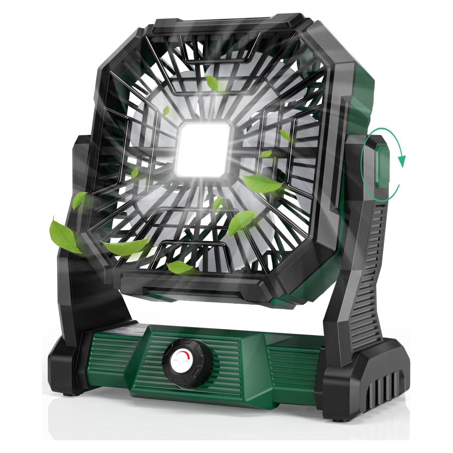 Ventilador Personal GIPAOE OT-F13 Recargable 20000mAh Verde