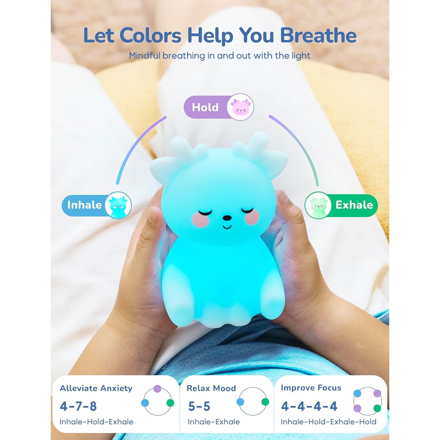 Breathing Pal DeeDee - Luz de respiración para meditación