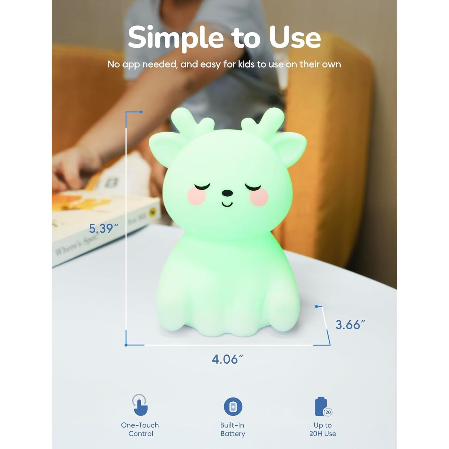 Breathing Pal DeeDee - Luz de respiración para meditación