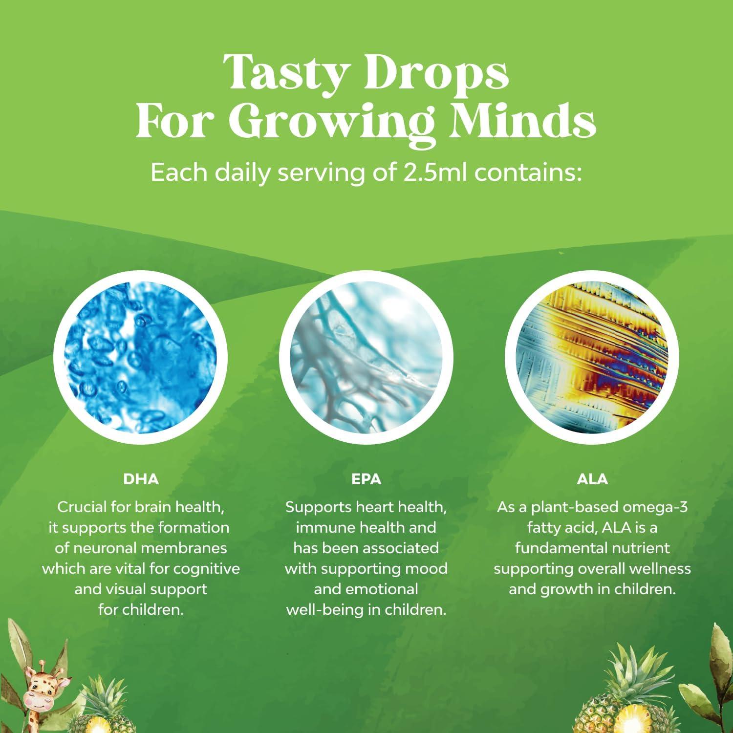 Gotas Omega 3 DHA para Niños Natures Craft 59 mL - Suplemento Líquido