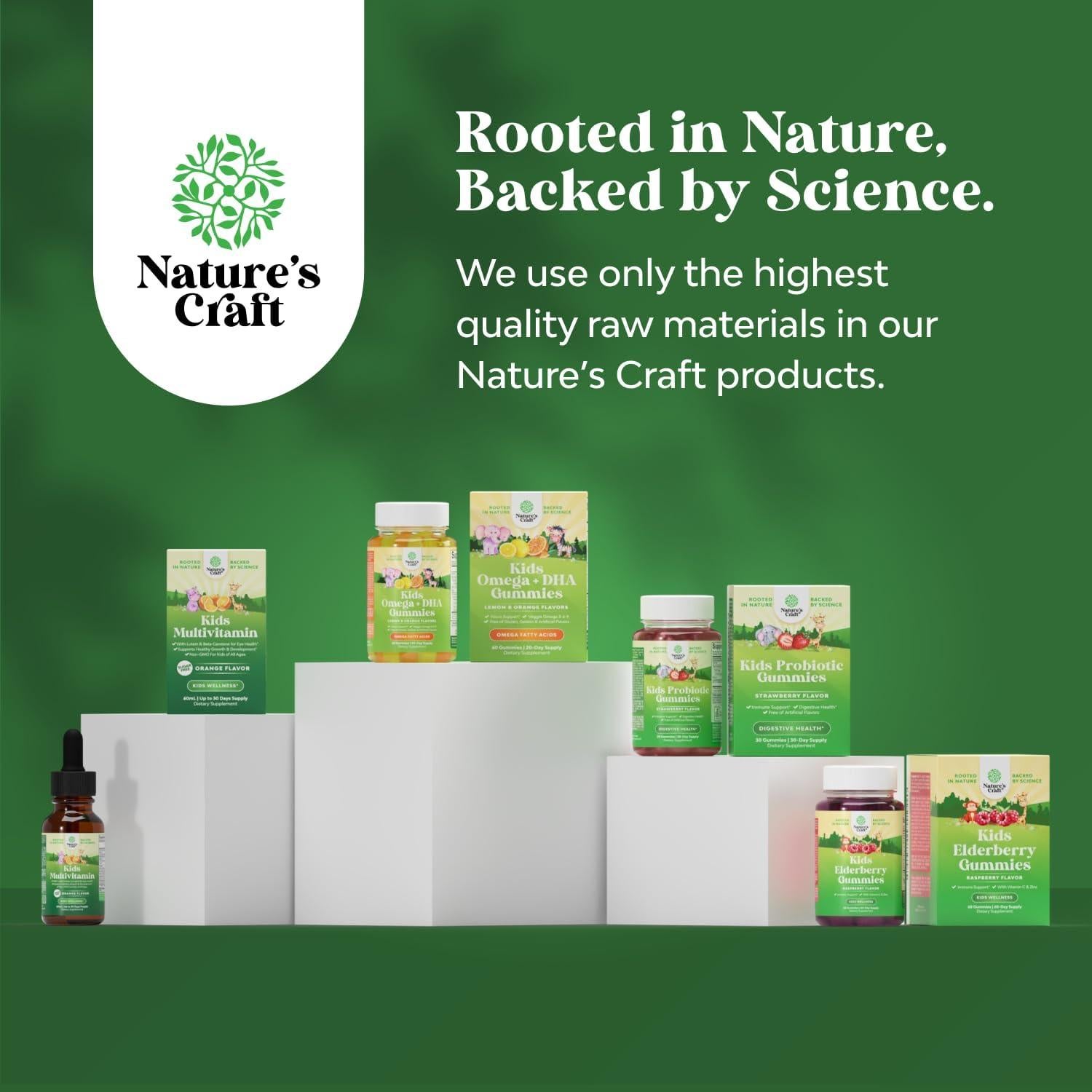 Gotas Omega 3 DHA para Niños Natures Craft 59 mL - Suplemento Líquido