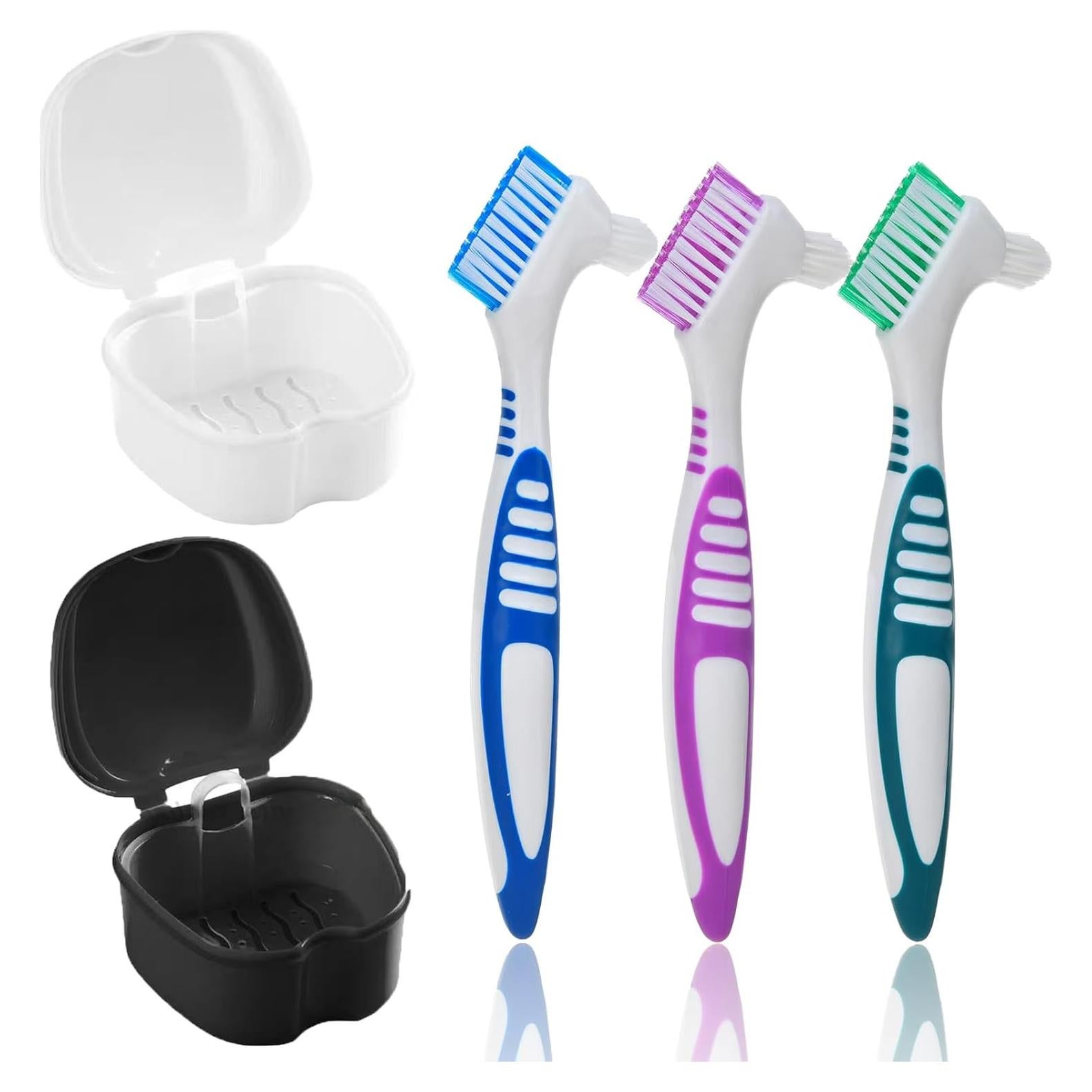 Kit de Limpieza de Dentaduras Olixuzyh 5 Piezas con Cepillos