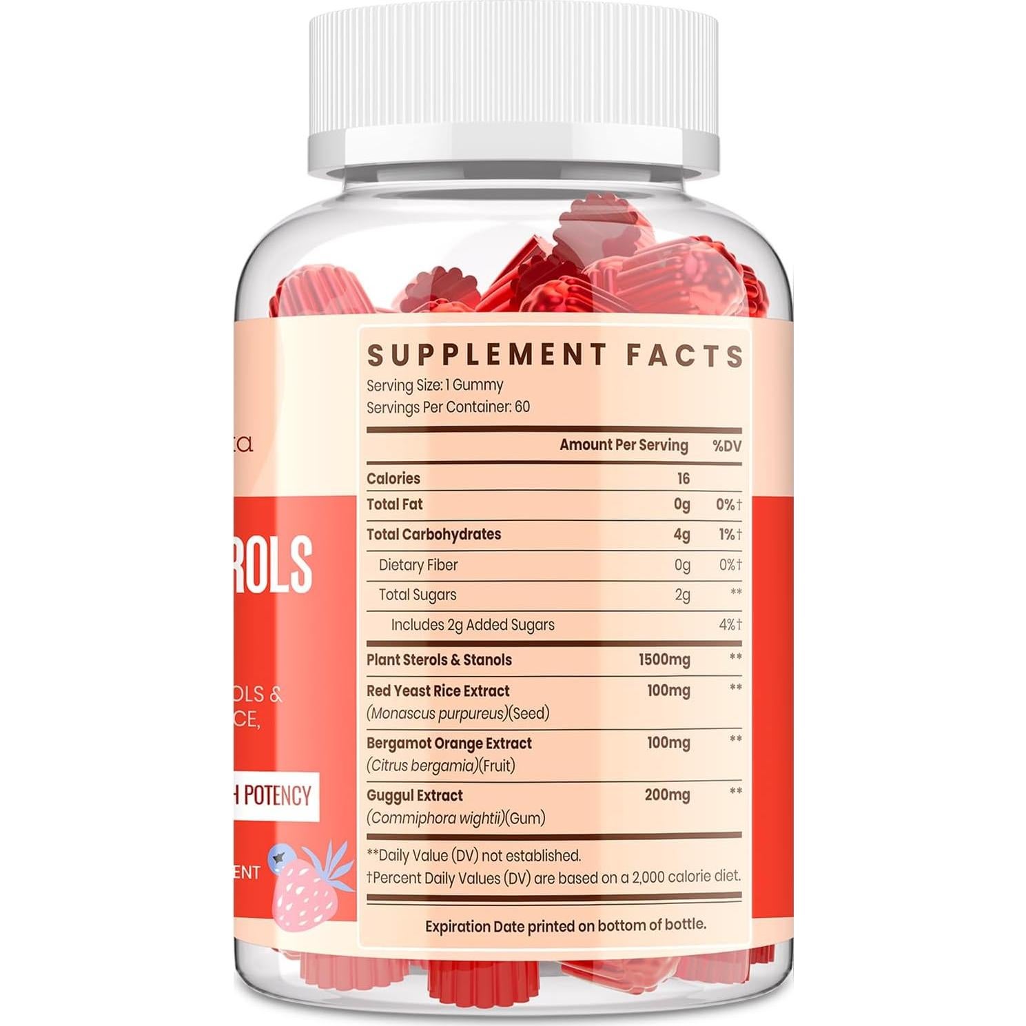 Suplemento de Colesterol Glorithiventa 60 Gominolas Sabor Frutas