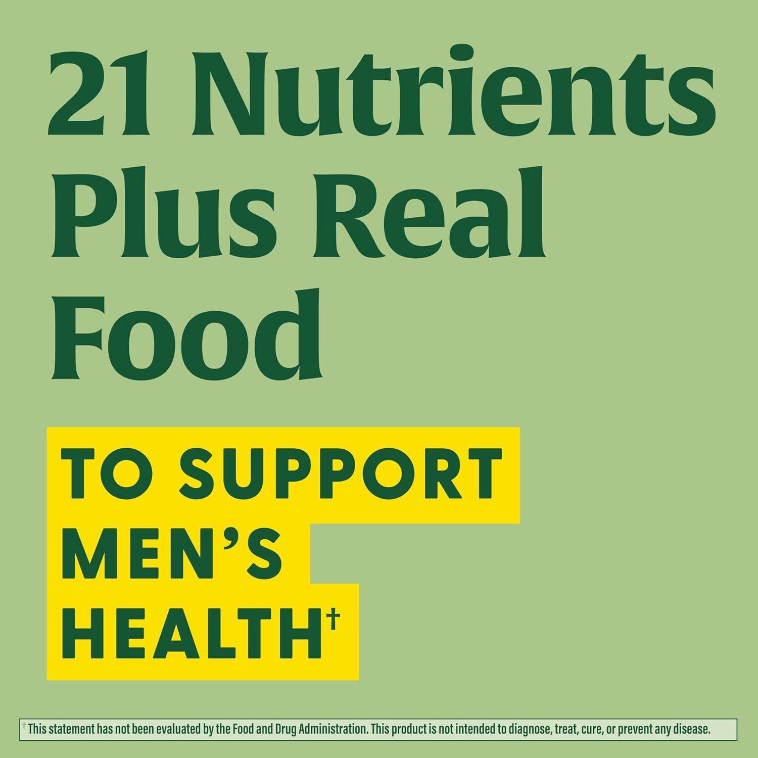 MegaFood Multivitamina para Hombres 40+ 30 Tabletas Sin Sabor