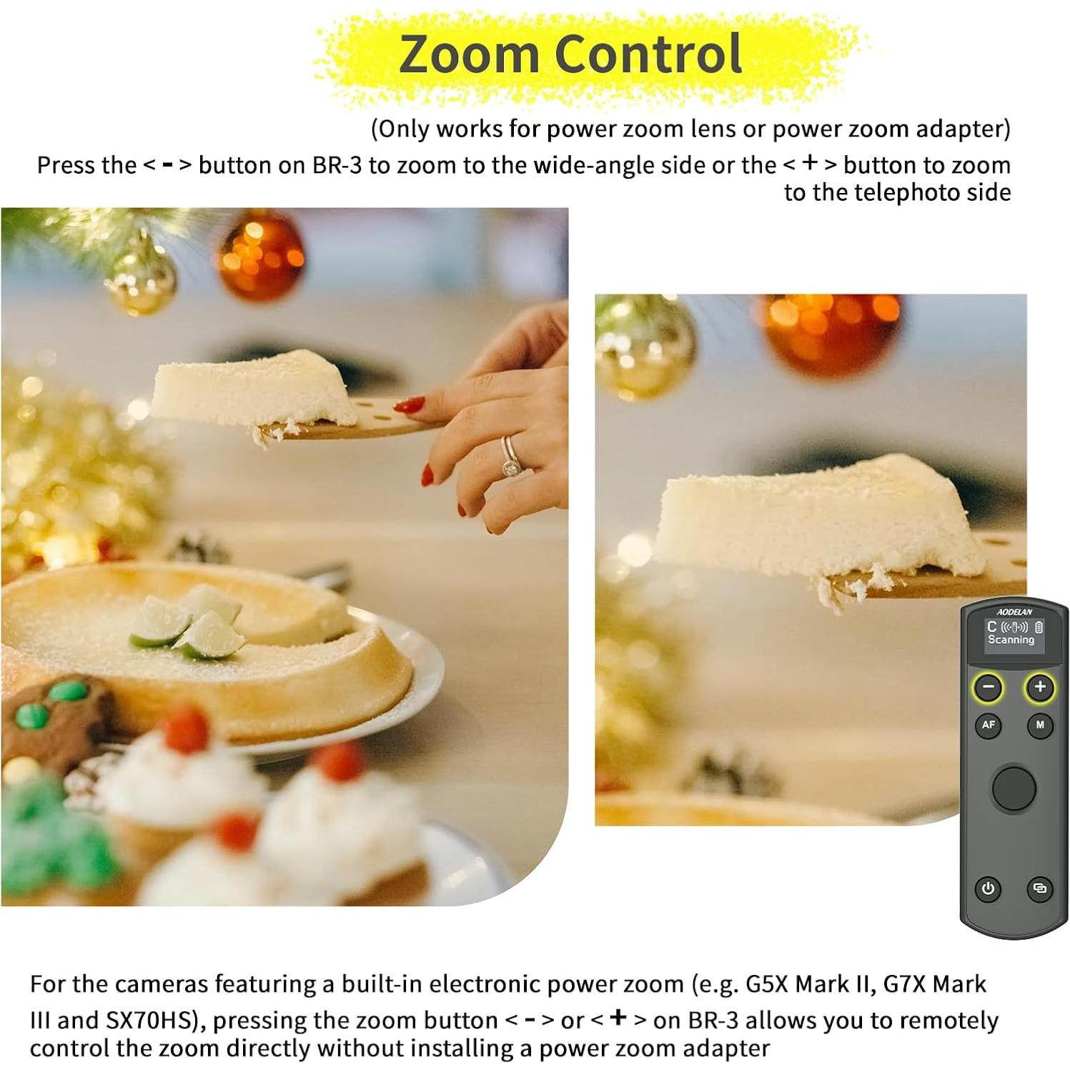 Control Remoto Inalámbrico AODELAN para Canon con Pantalla OLED