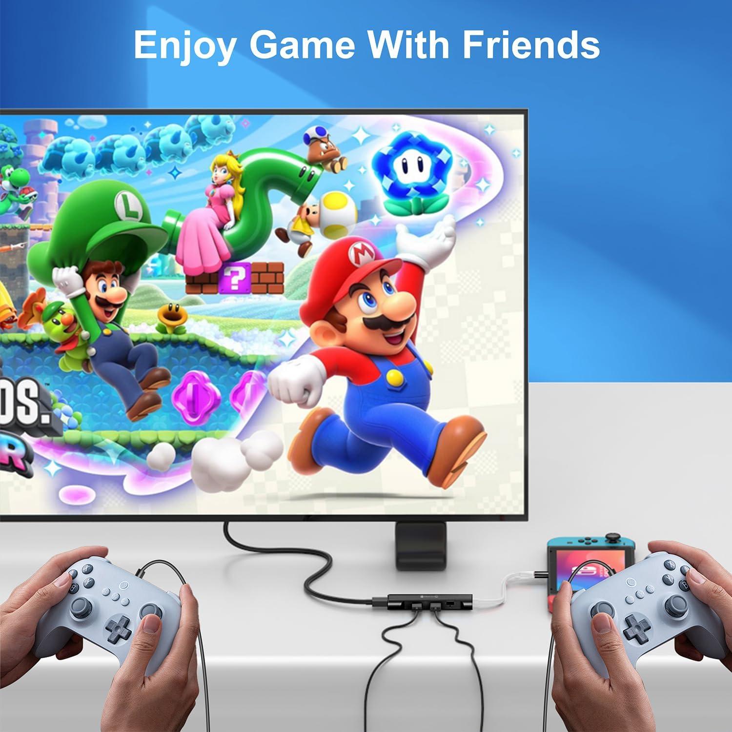 Dock RREAKA para Nintendo Switch OLED 4K USB C 100W