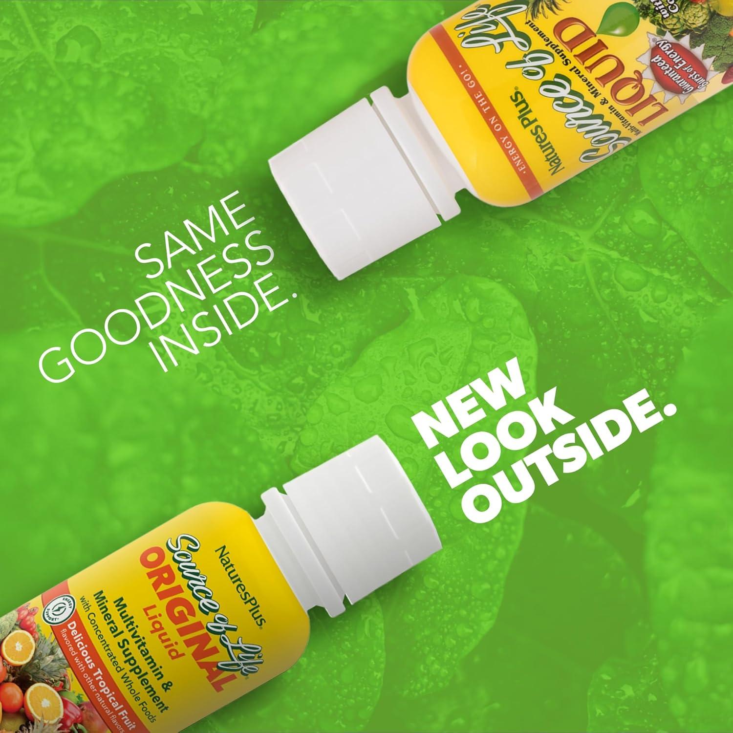 Suplemento Multivitamínico Líquido Natures Plus 236.6 ml Fruta Tropical