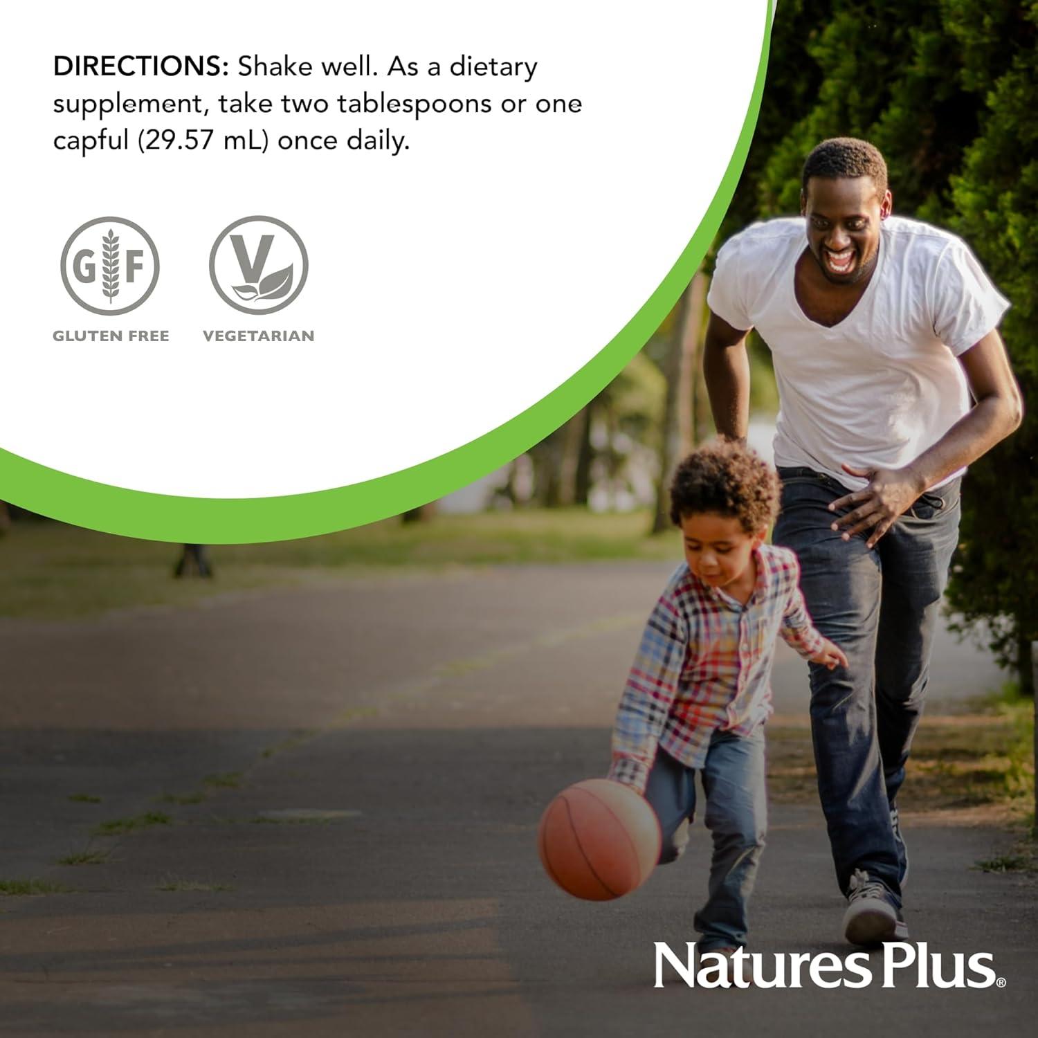 Suplemento Multivitamínico Líquido Natures Plus 236.6 ml Fruta Tropical