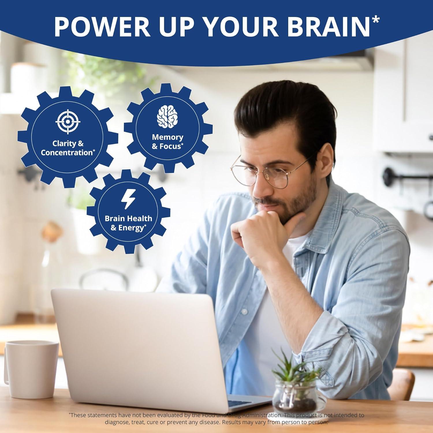 Suplemento NuBrain para Memoria y Enfoque - 60 Cápsulas Veganas