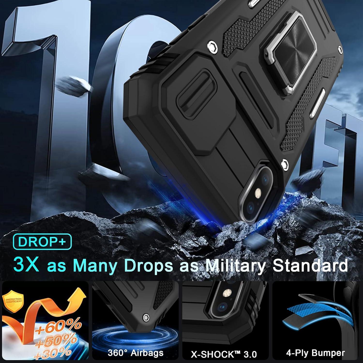 Funda DEERLAMN para iPhone XS Max 6.5" a prueba de golpes