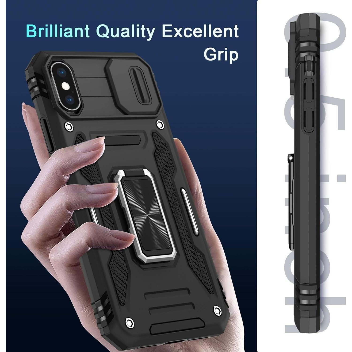 Funda DEERLAMN para iPhone XS Max 6.5" a prueba de golpes