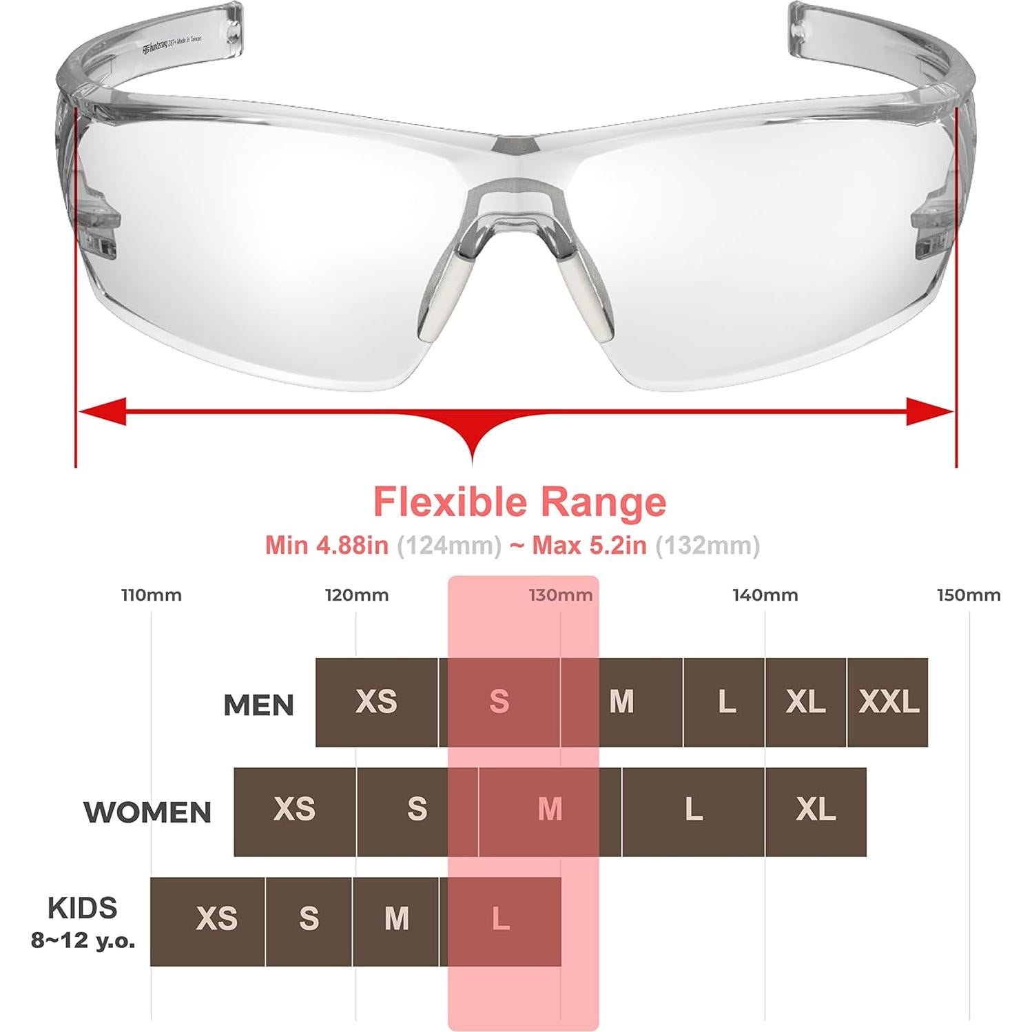 Gafas de Seguridad HunterSky HTS Transparentes Anti-vaho