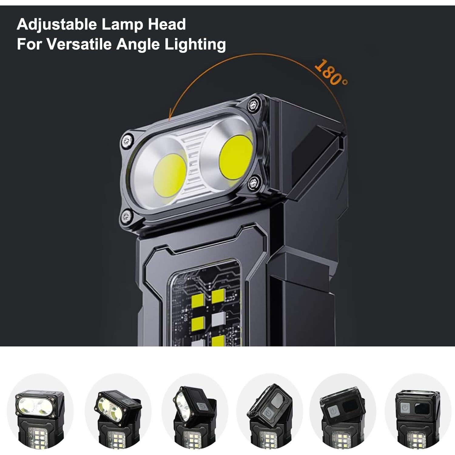 Mini Linterna LED Táctica WANLAN SDT01 Carga USB C 1200mAh