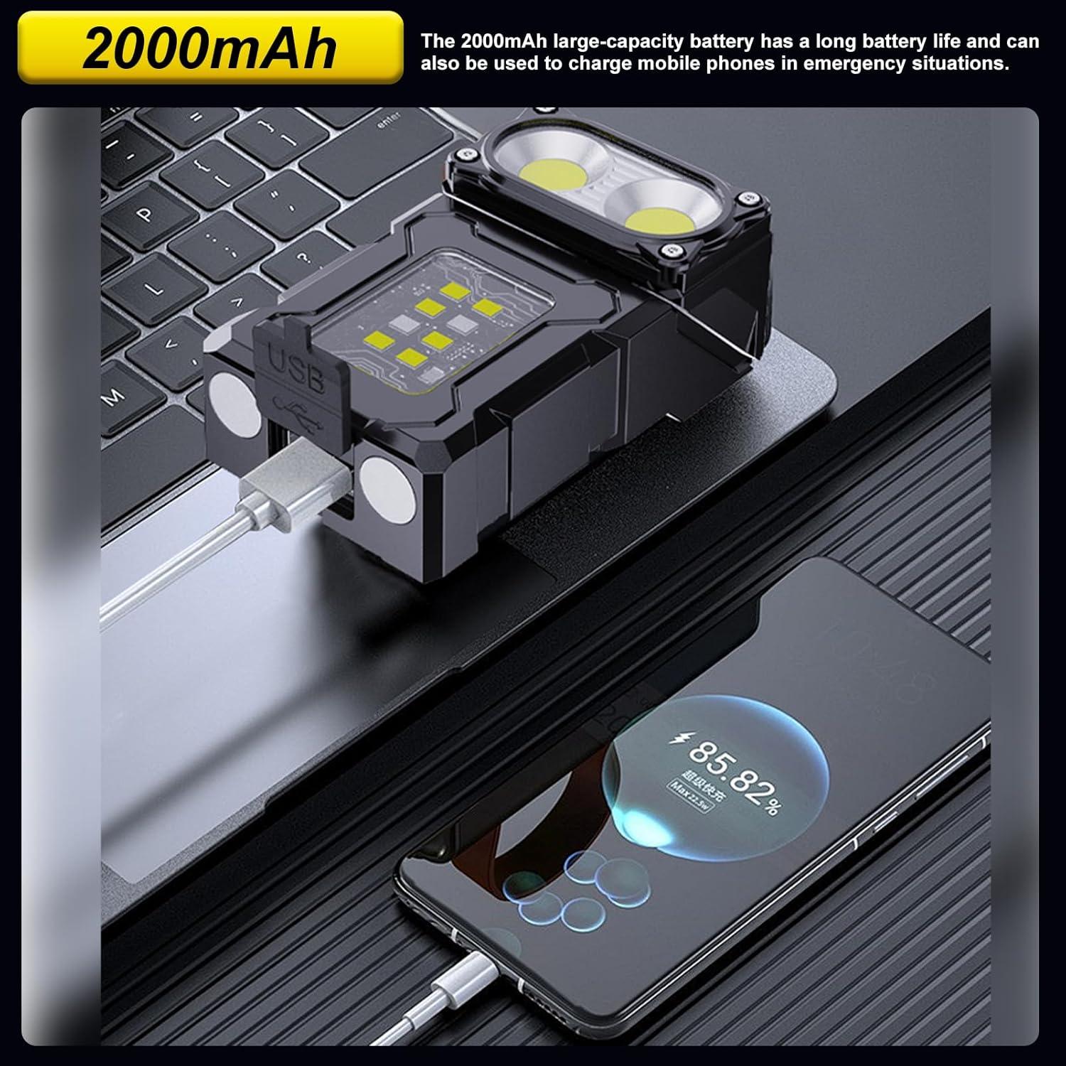 Mini Linterna LED Táctica WANLAN SDT01 Carga USB C 1200mAh