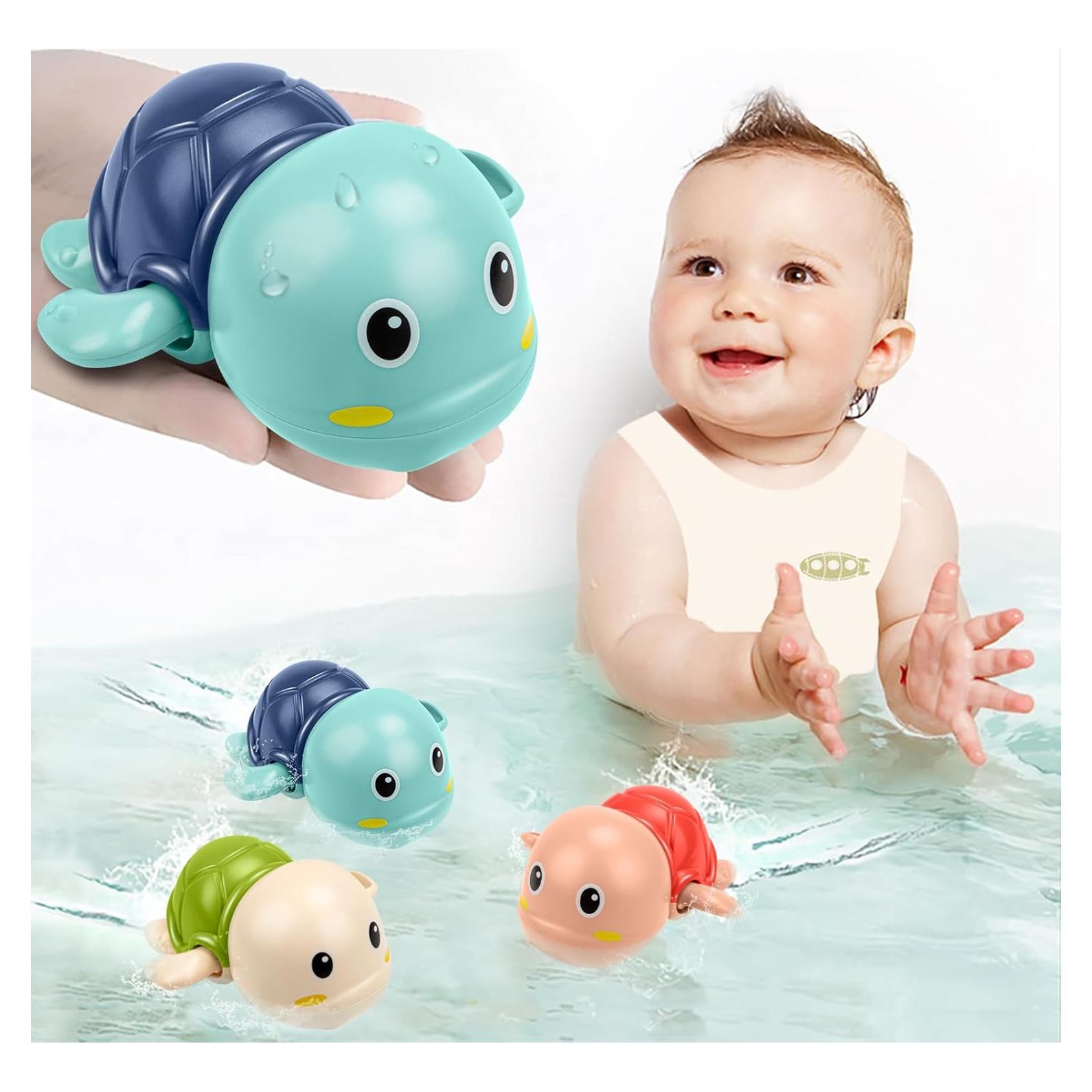 Juguetes de Baño Tohibee Tortuga Nadadora 3 Piezas