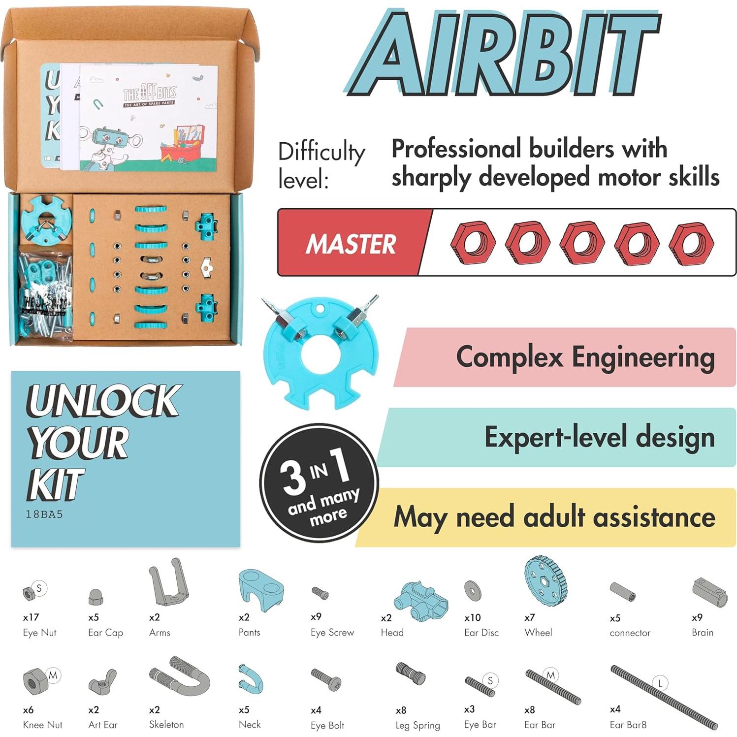 Kit de Construcción AirBit El OffBits - Juguete STEM 8+