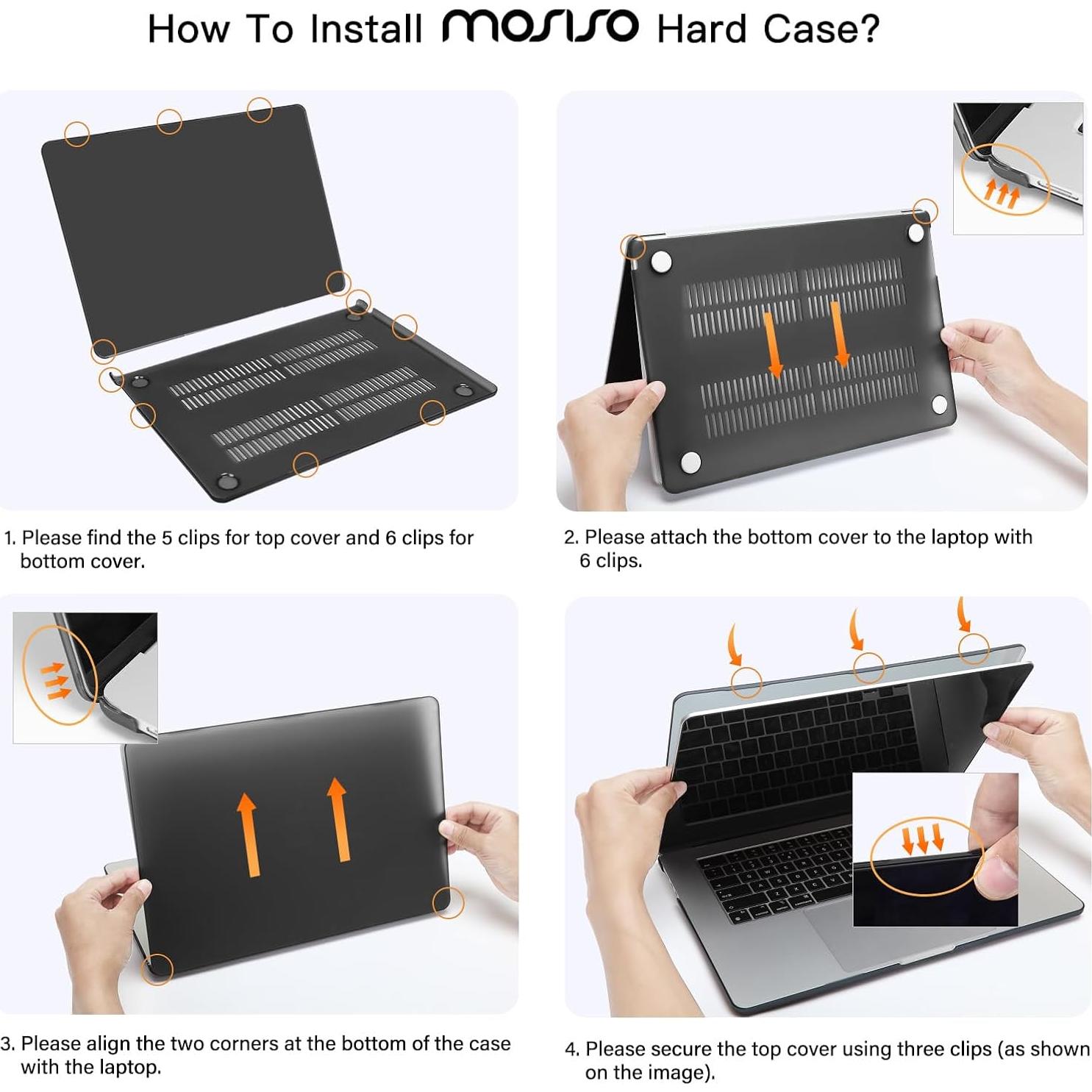 Funda Protectora Mosiso para MacBook Air 15" M4 M3 M2 Azul