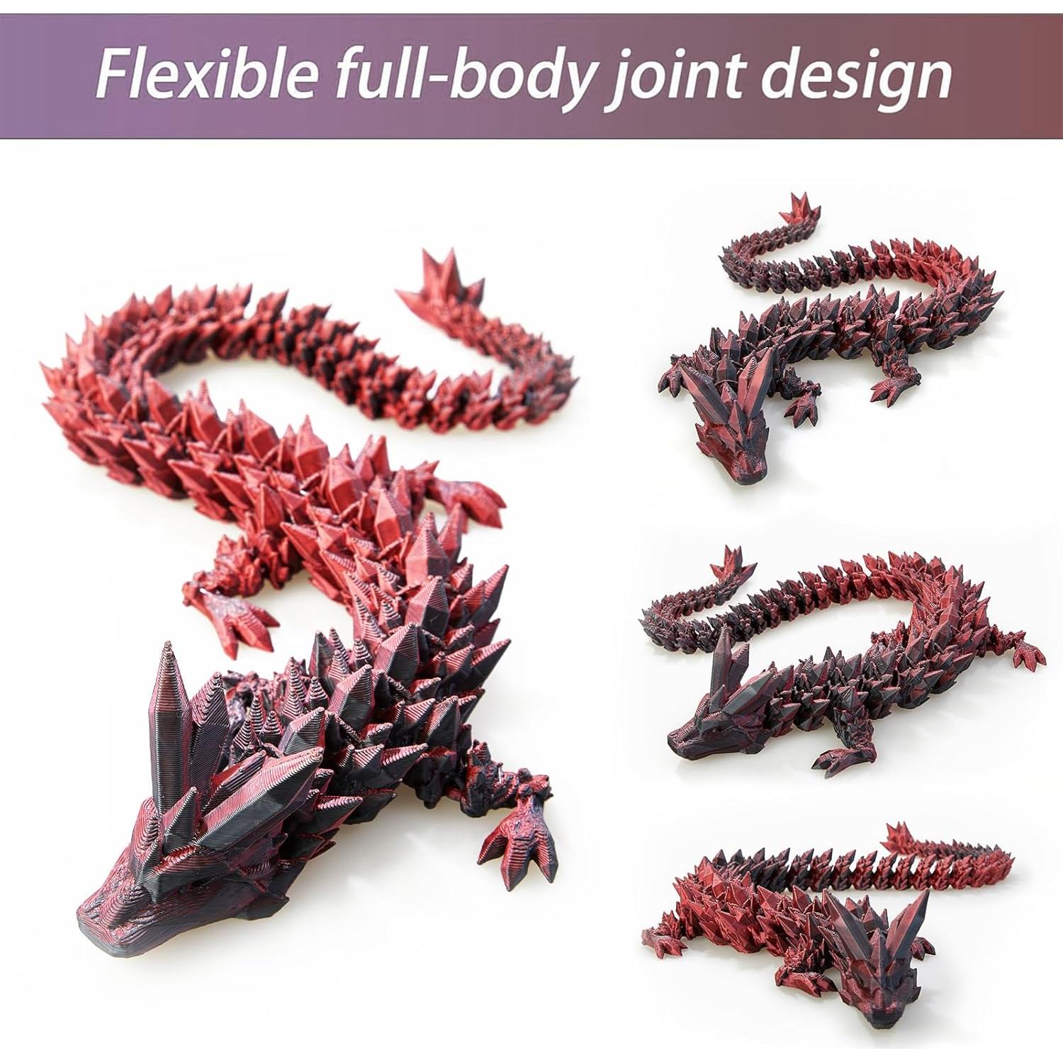 Huevo de Dragón Impreso en 3D OasisLuxe 38 cm Articulado